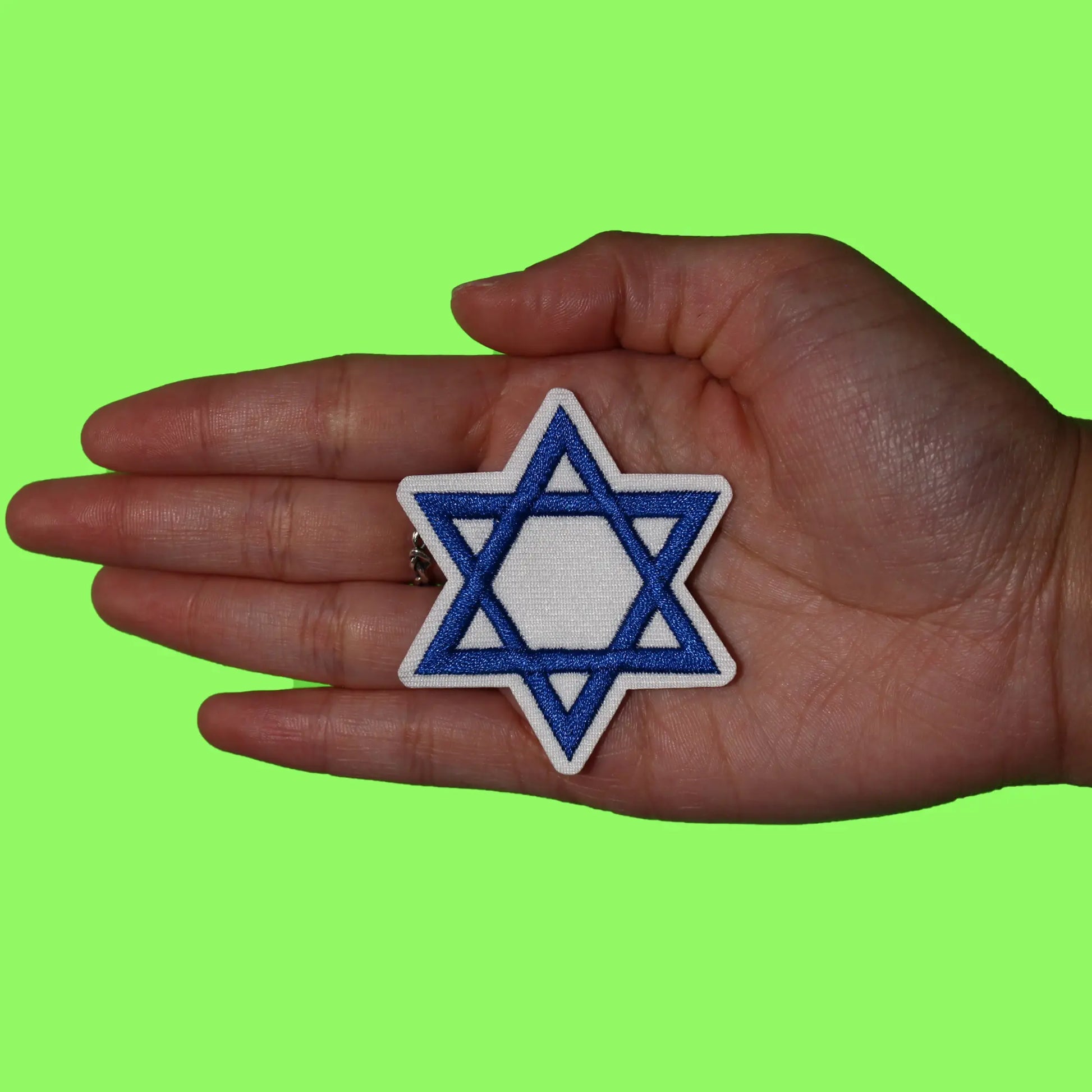 Star Of David Patch Jewish Religion Sign Logo Embroidered Iron On Patch