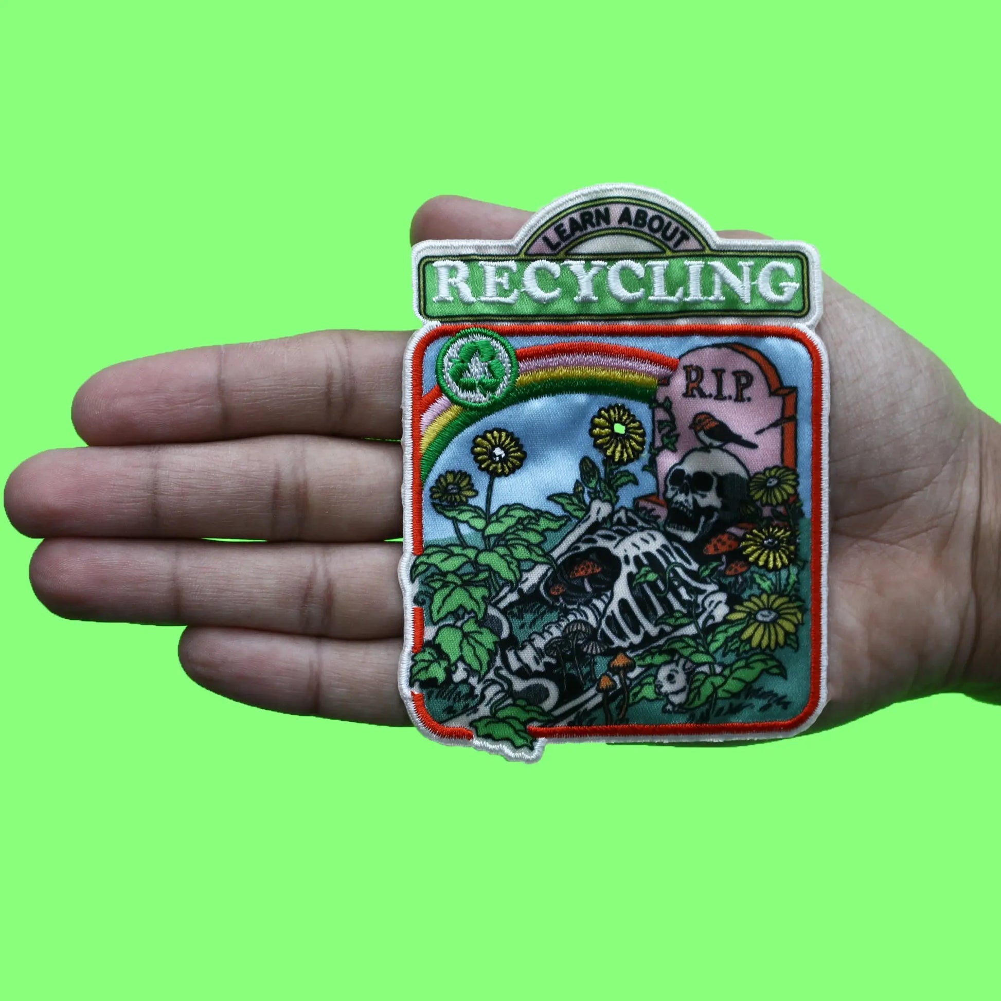 Steven Rhodes Rotten Corpse Patch Learning about Recycling Sublimated Embroidery Iron-On