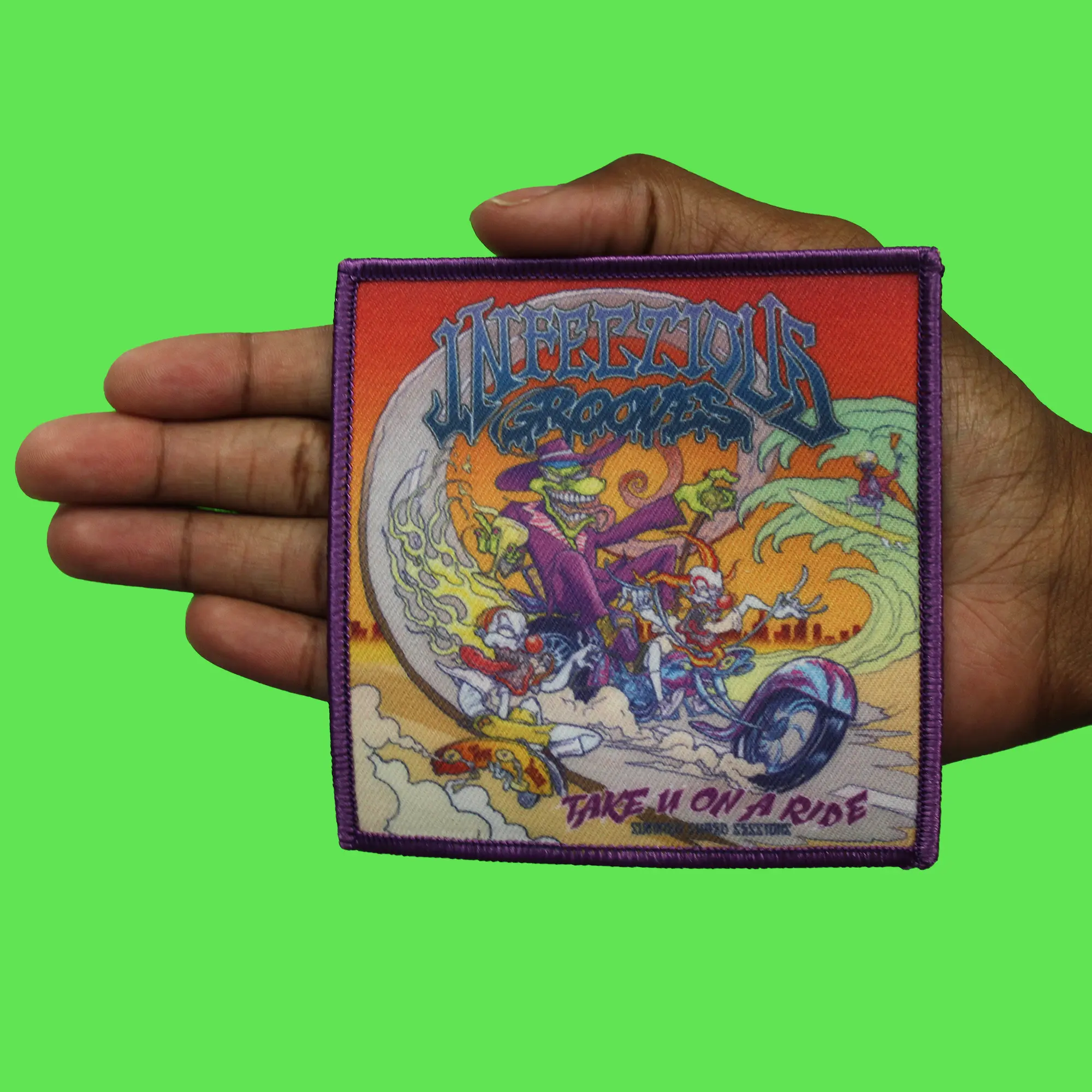 Suicidal Tendencies Punk Band Patch Take You On A Ride Embroidered Iron On