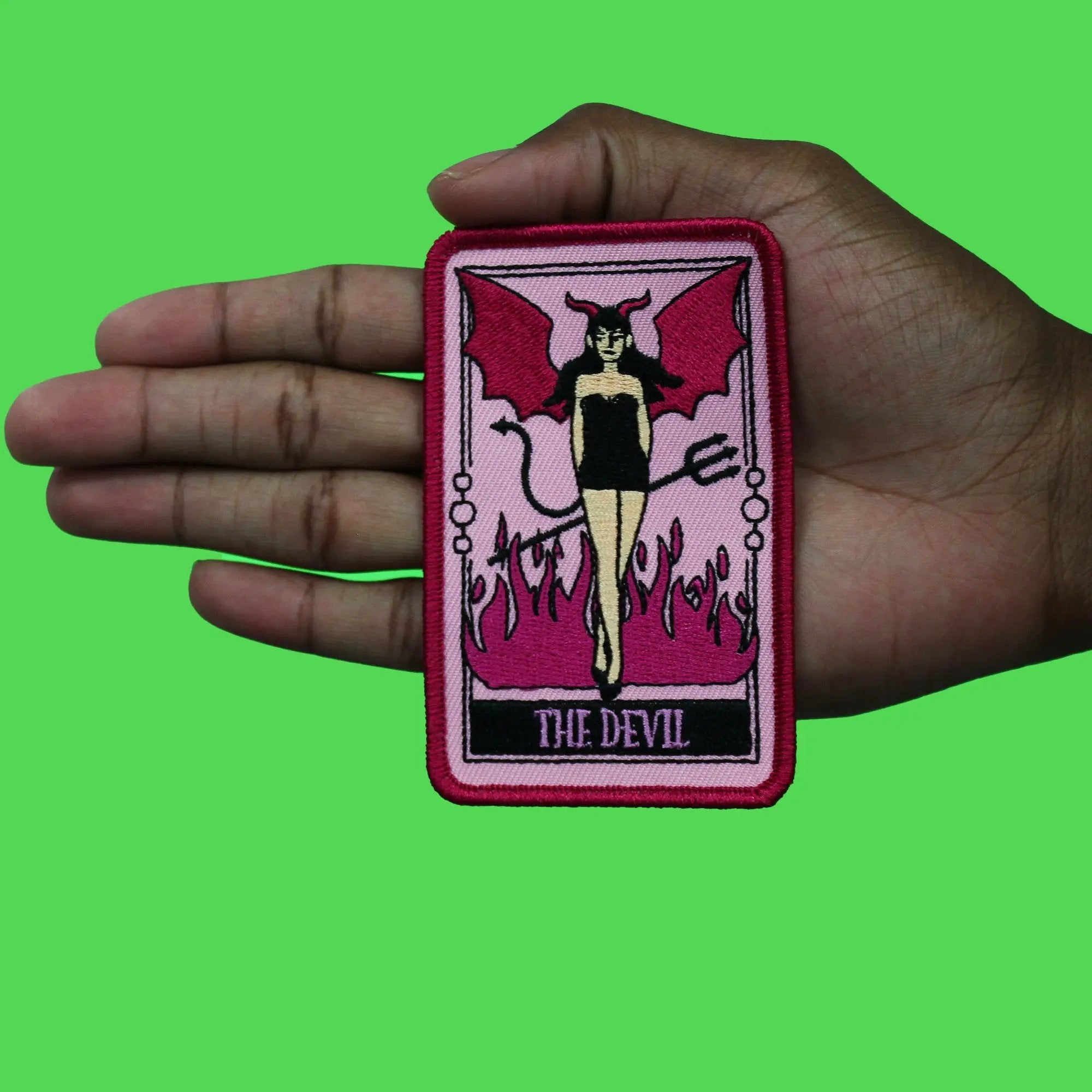 Patch de carte de tarot de la lune dix-huitième lecture spirituelle psychique sublimé brodé thermocollant