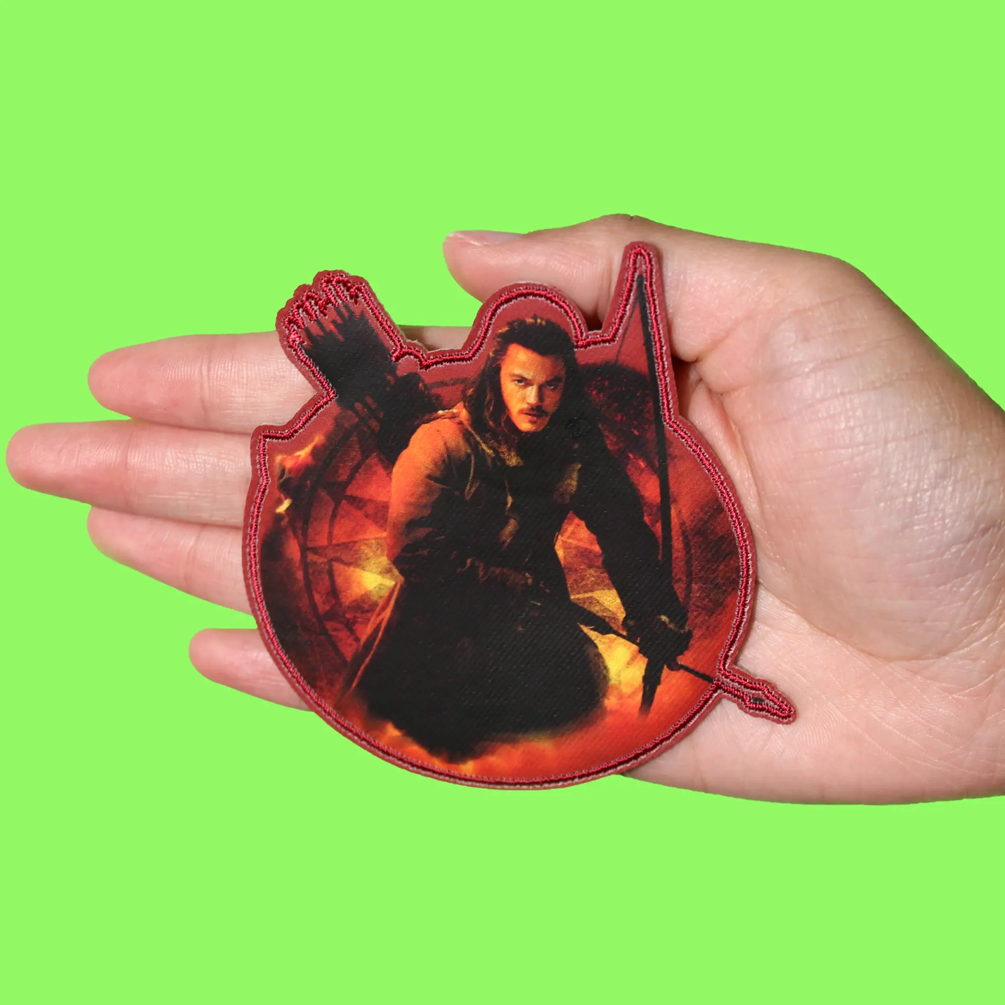 The Lord Of The Rings Patch Bard Fighting Pose Sublimated Iron On