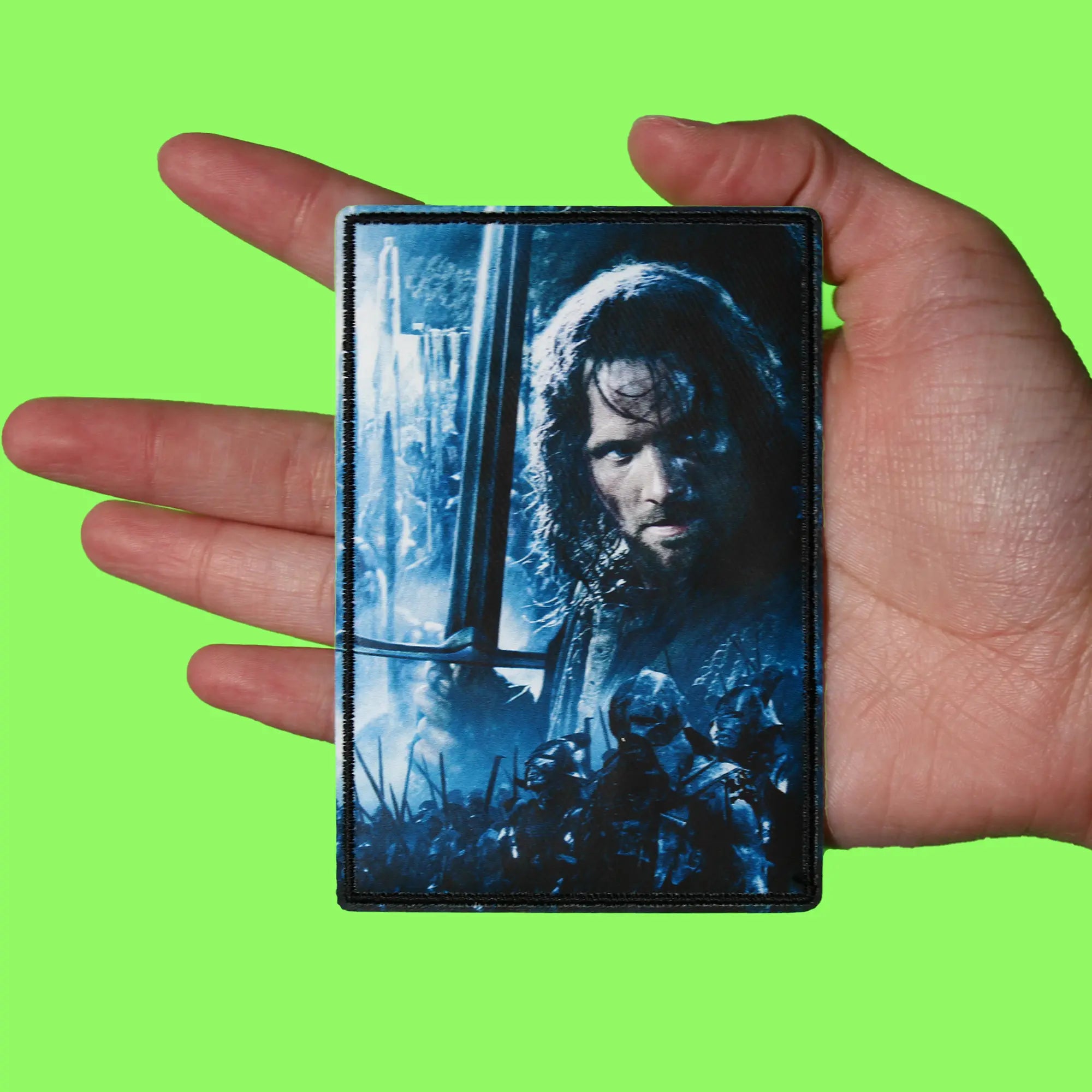 The Lord Of The Rings Patch Character Aragorn Portrait Sublimated Iron On