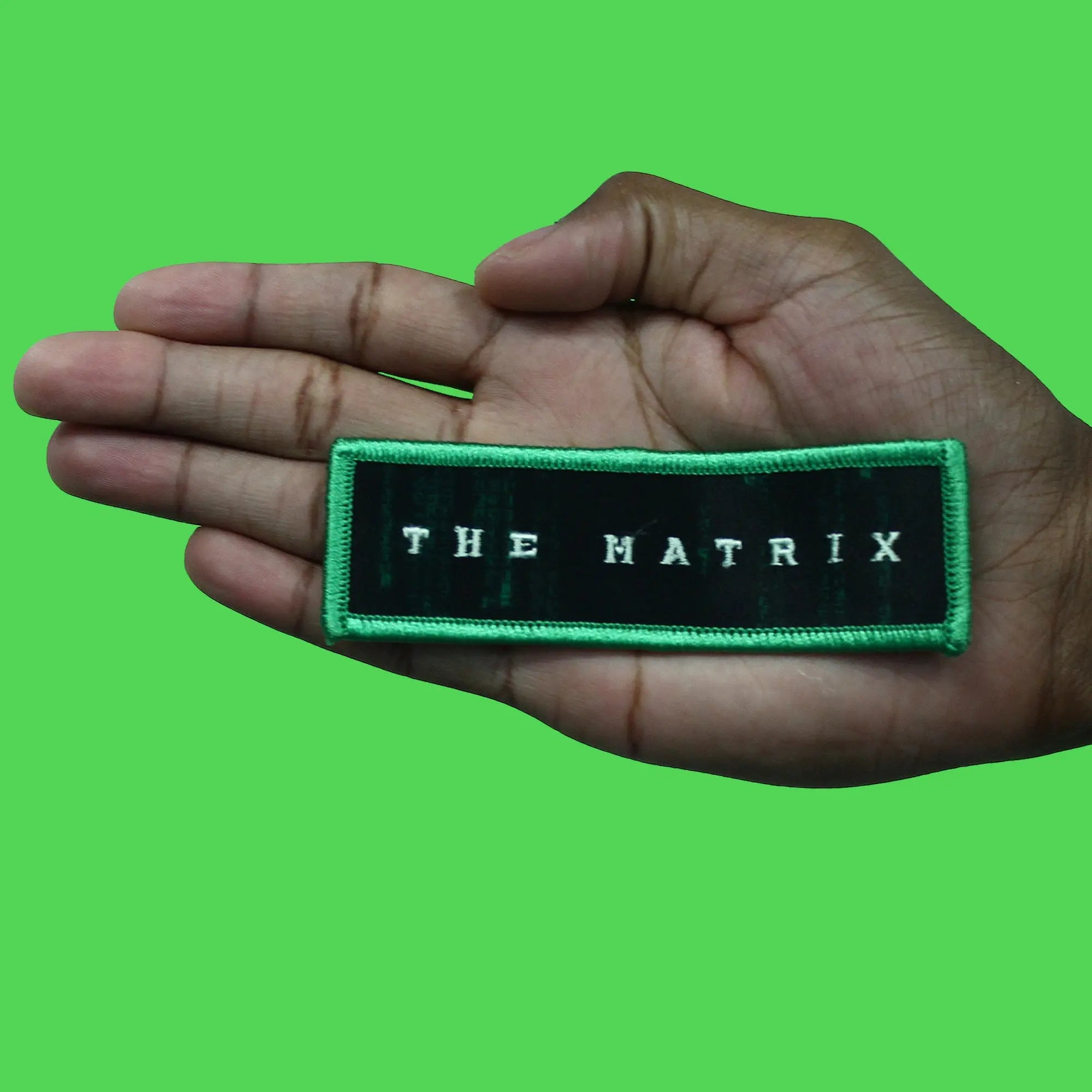 The Matrix Logo Patch  American Cyberpunk Movie Embroidered Iron on