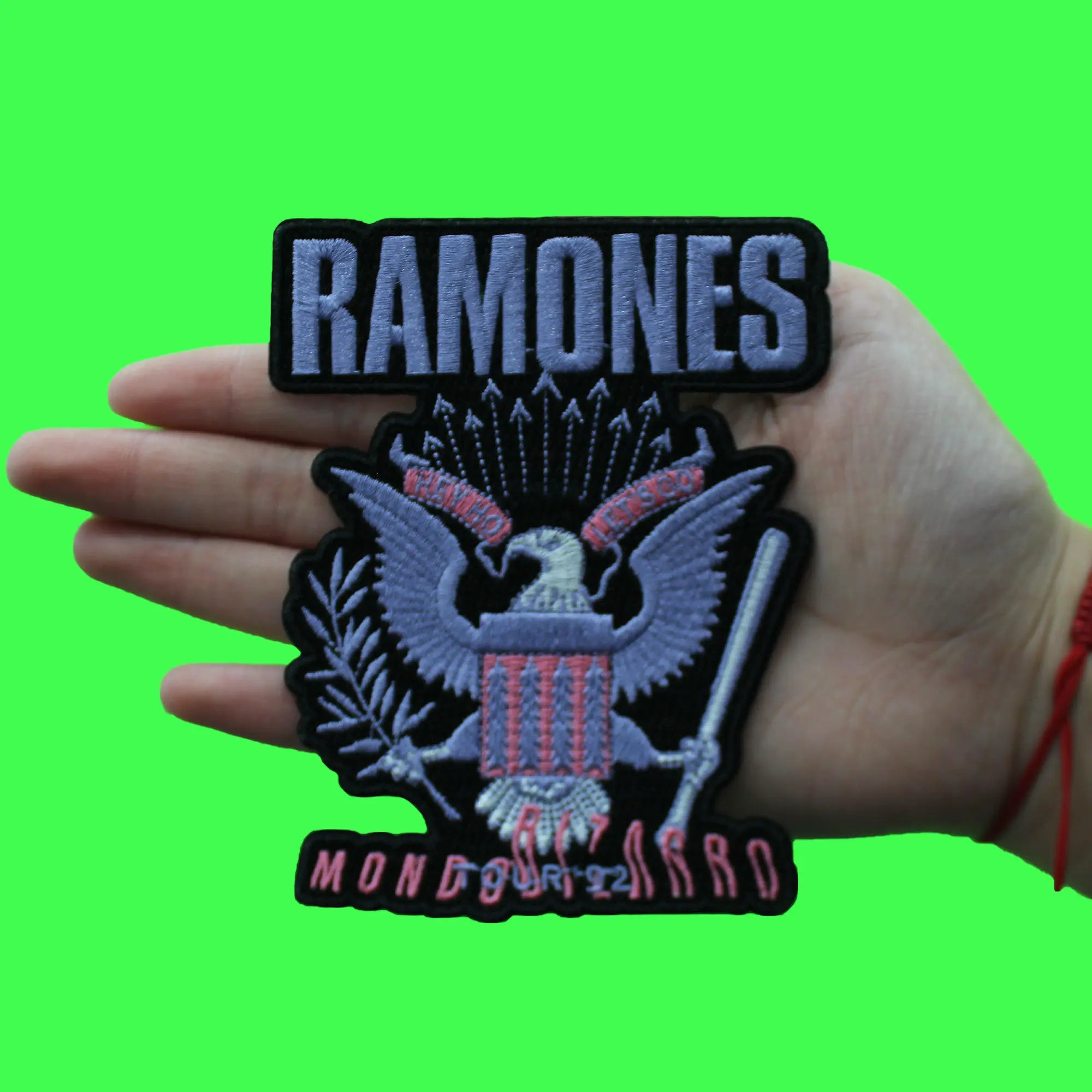 The Ramones Mondo Bizzaro Patch Punk Rock Band Embroidered Iron On