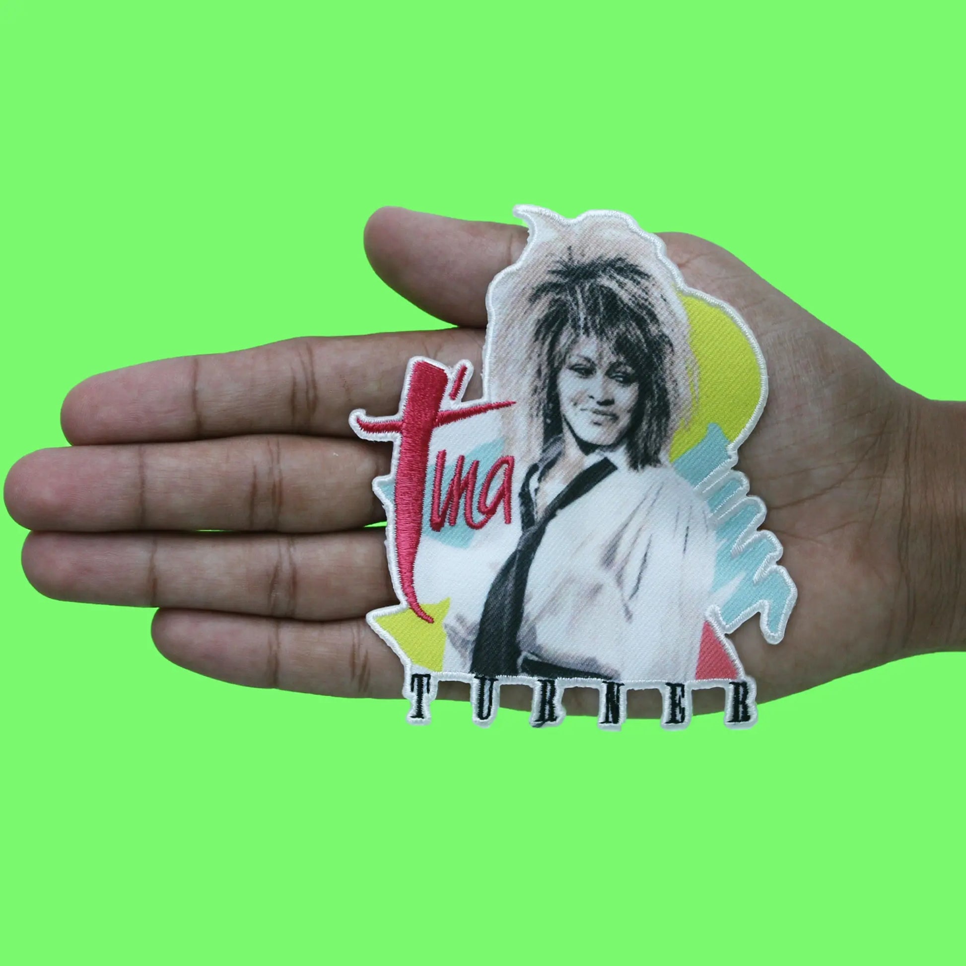 Tina Turner 80s Portrait Patch Queen of Rock 'N' Roll Sublimated Embroidery Iron On