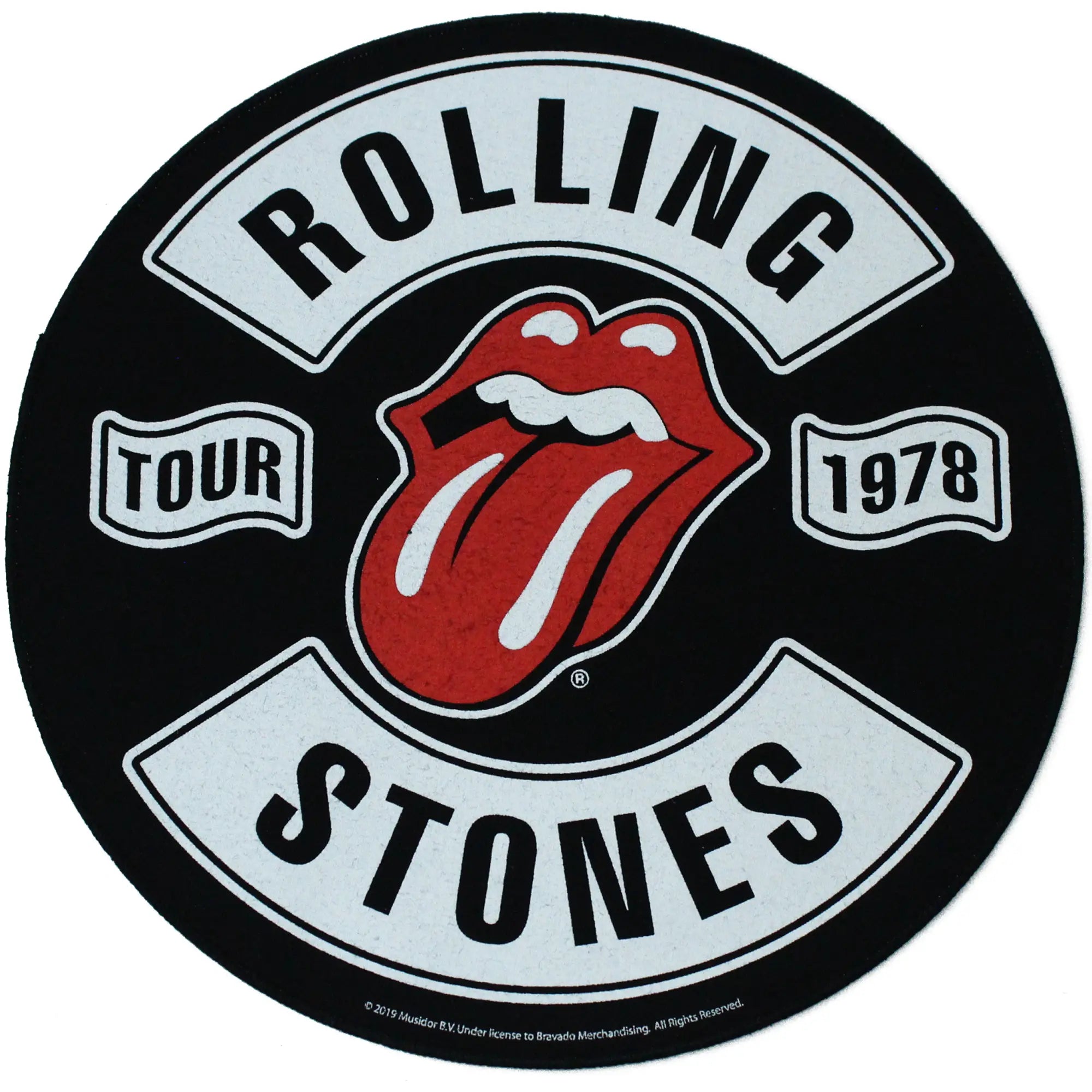 Tour 1978 XL Patch The Rolling Stones XL Back Patch DTG Printed