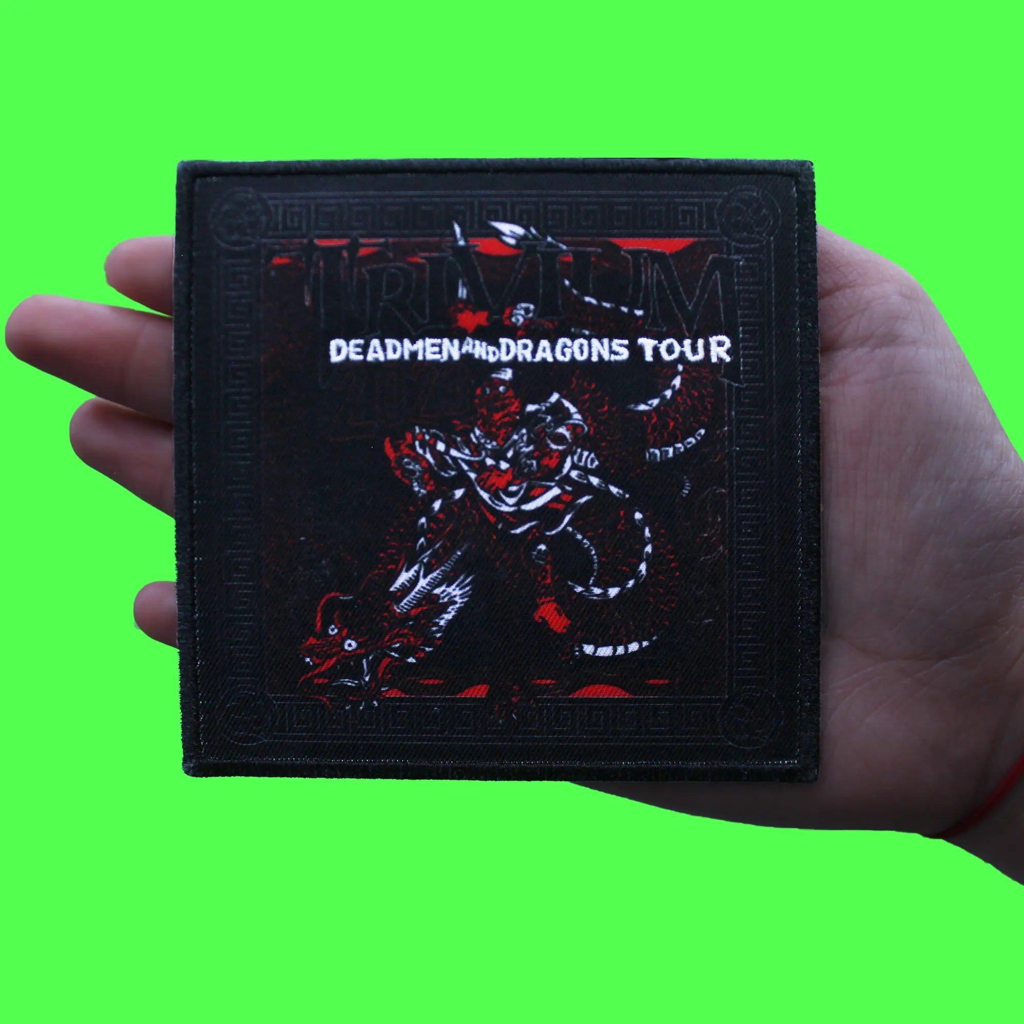 Trivium Deadmen & Dragons Tour '23 Patch Heavy Metal Band Sublimated Embroidery Iron On