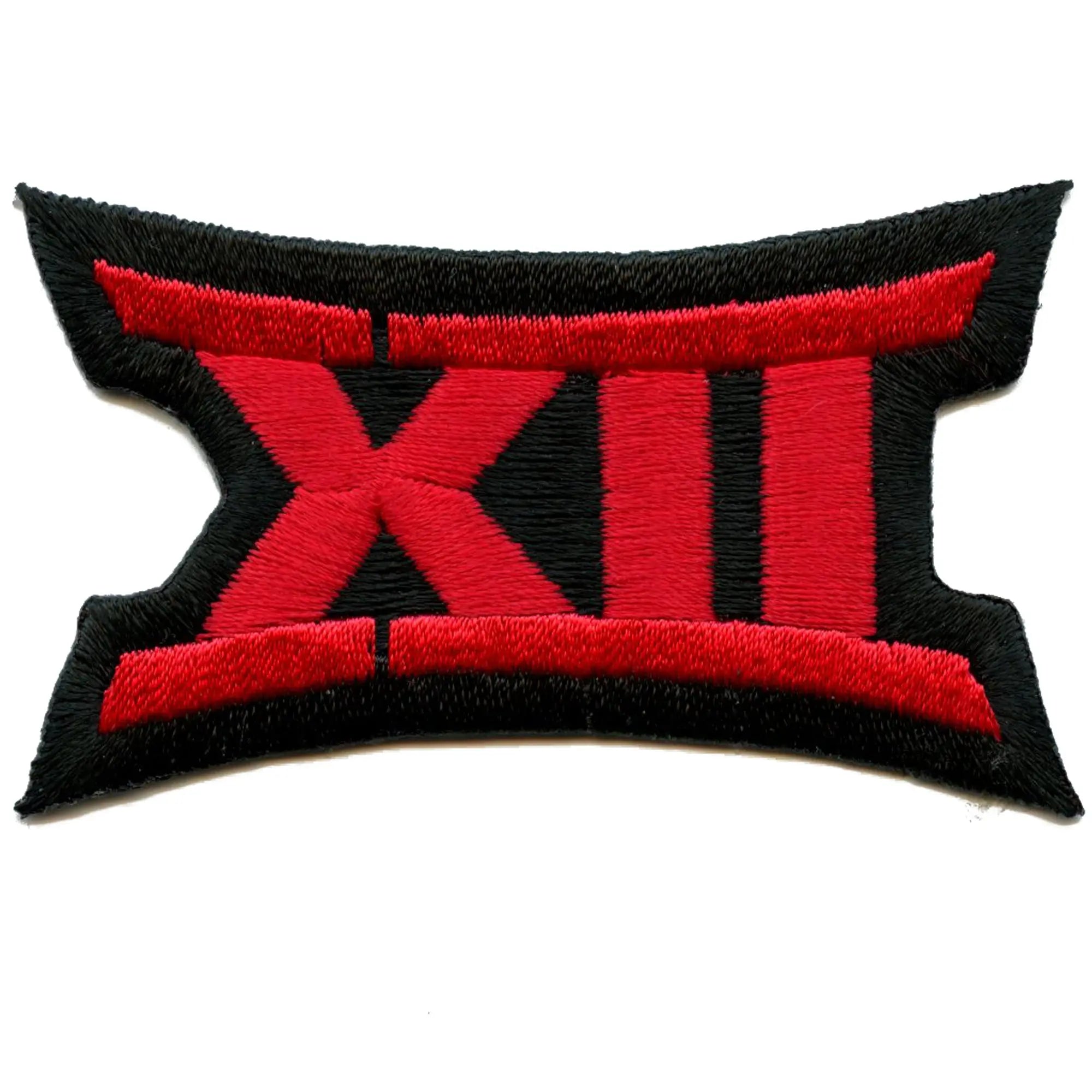 University Of Utah Big 12 XII Conference Black Red Jersey Uniform Patch Iron On