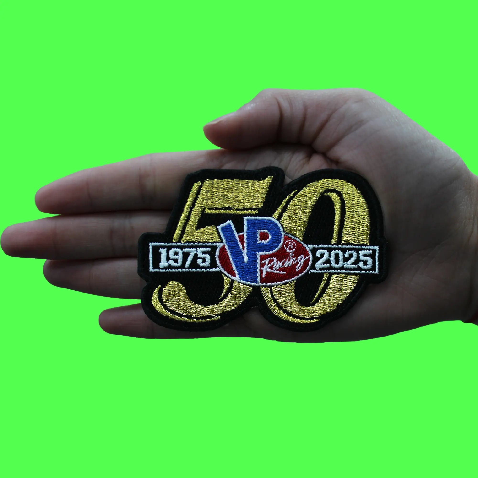 VP Racing 50th Anniversary Embroidered Iron On