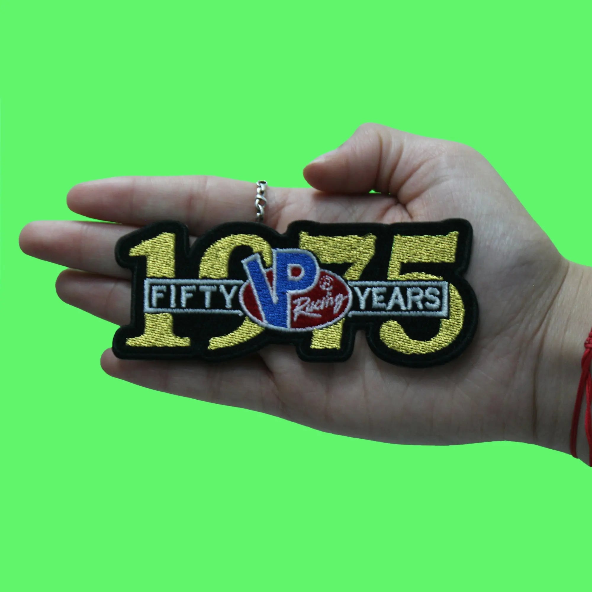 VP Racing 50th Anniversary Patch 1975 Embroidered Iron On
