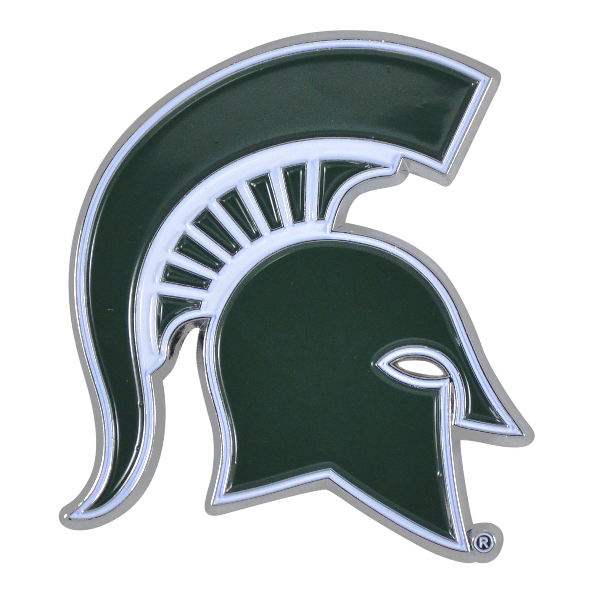 Michigan State Spartans Solid Metal Color Emblem