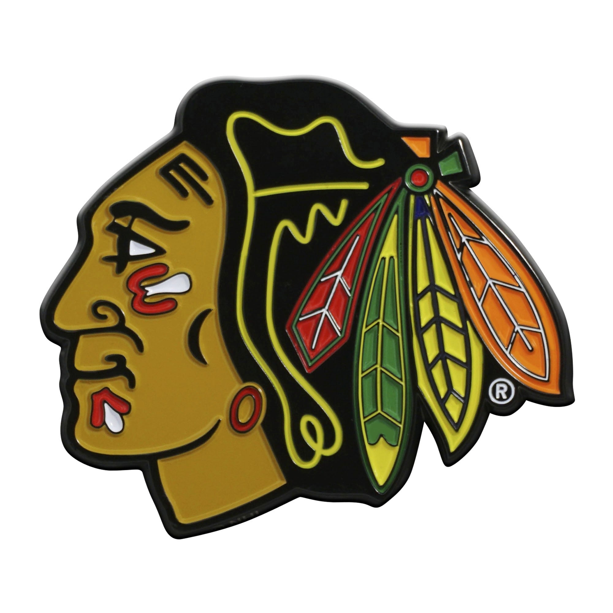 Chicago Blackhawks Solid Metal Color Emblem