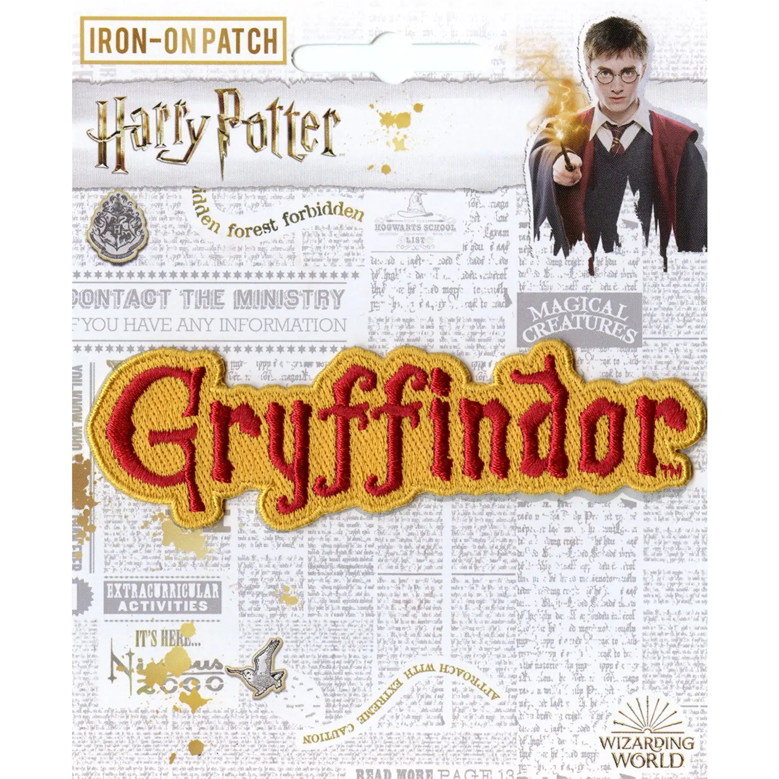 Harry Potter Gryffindor Embroidered Iron-on Patch