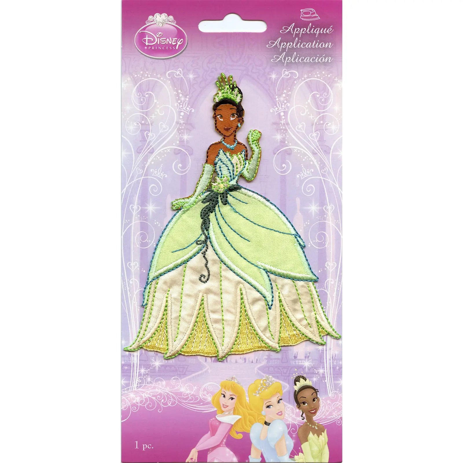 Disney Princess Tiana Full Body Iron on Embroidered Applique Patch