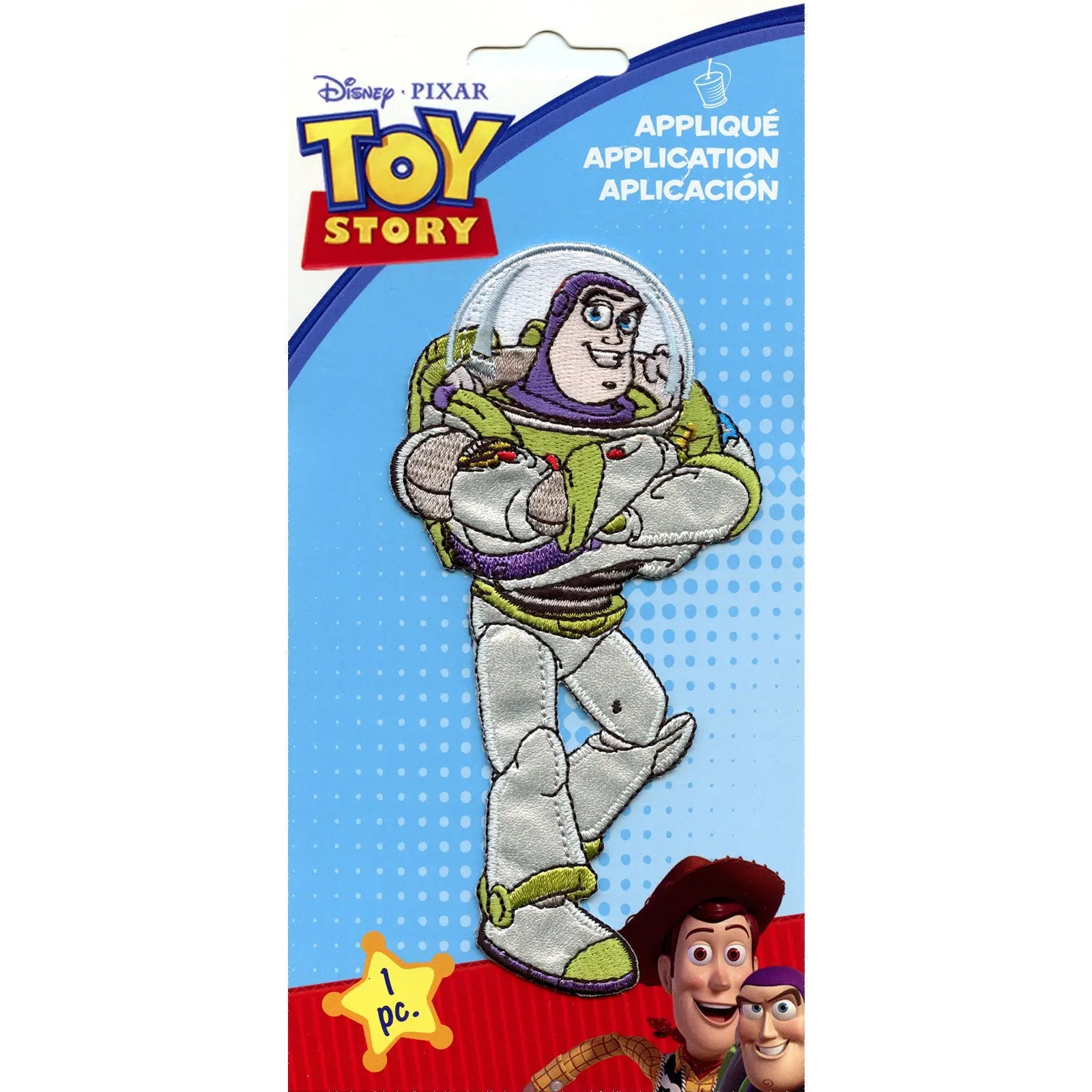 Disney Pixar Toy Story Buzz Light Year Standing Applique Patch