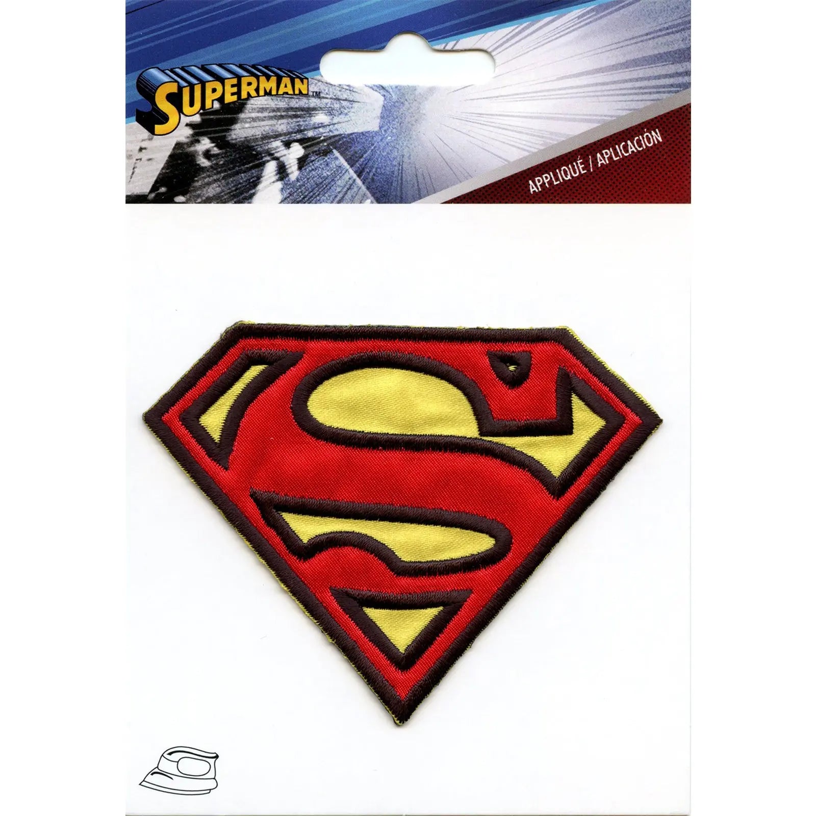 Dc Comics Superman Logo Iron on Embroidered Applique Patch - Medium