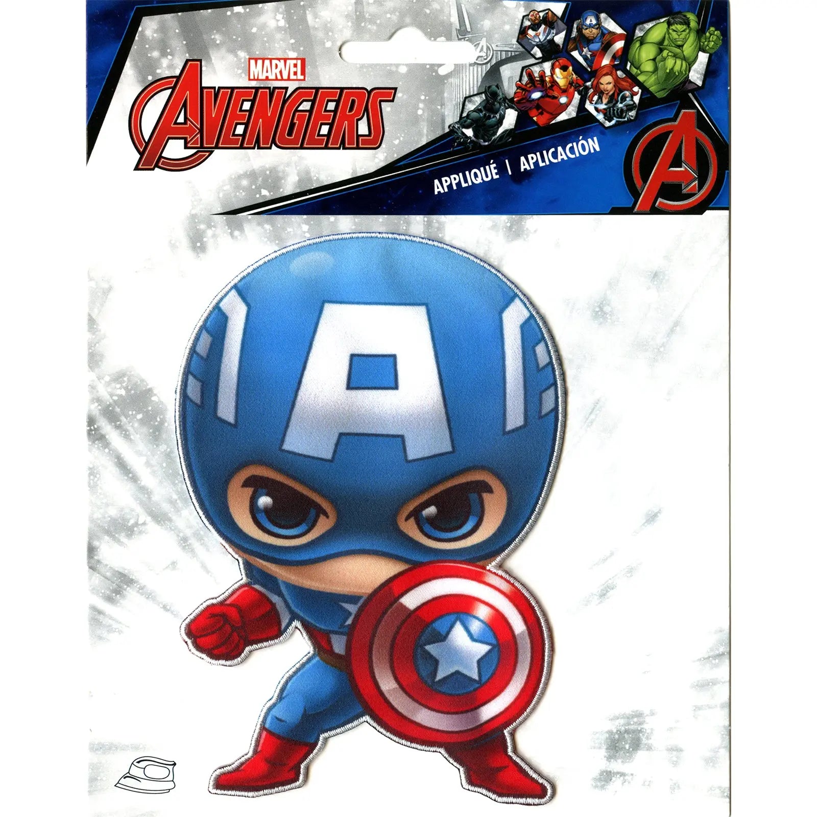 Marvel Avengers Captain America Iron on Applique Patch