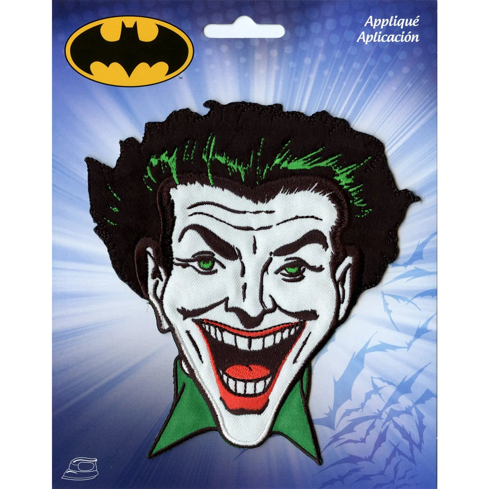 Dc Comics Joker Head Iron on Embroidered Applique Patch