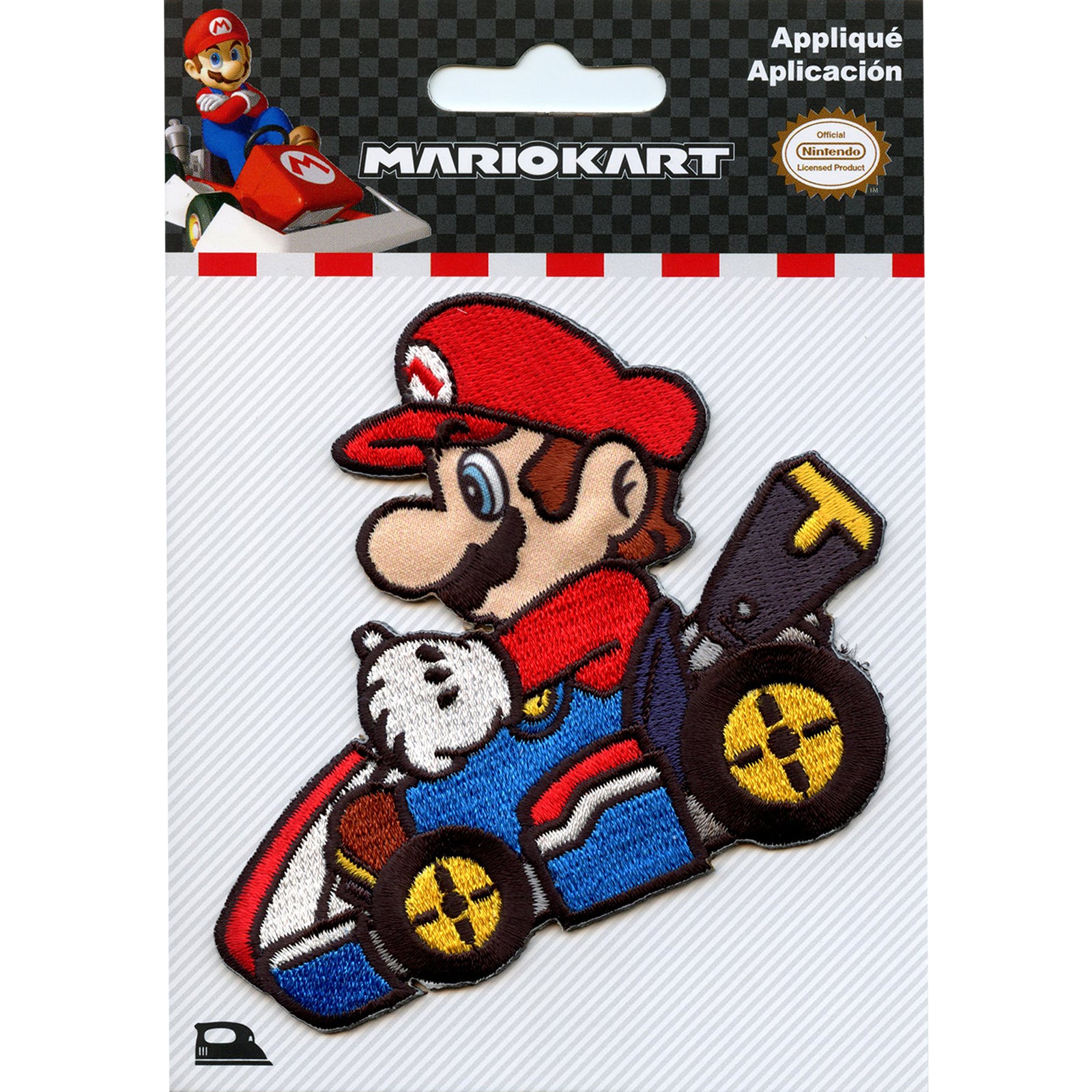Nintendo Super Mario Kart Racekart Iron On Patch