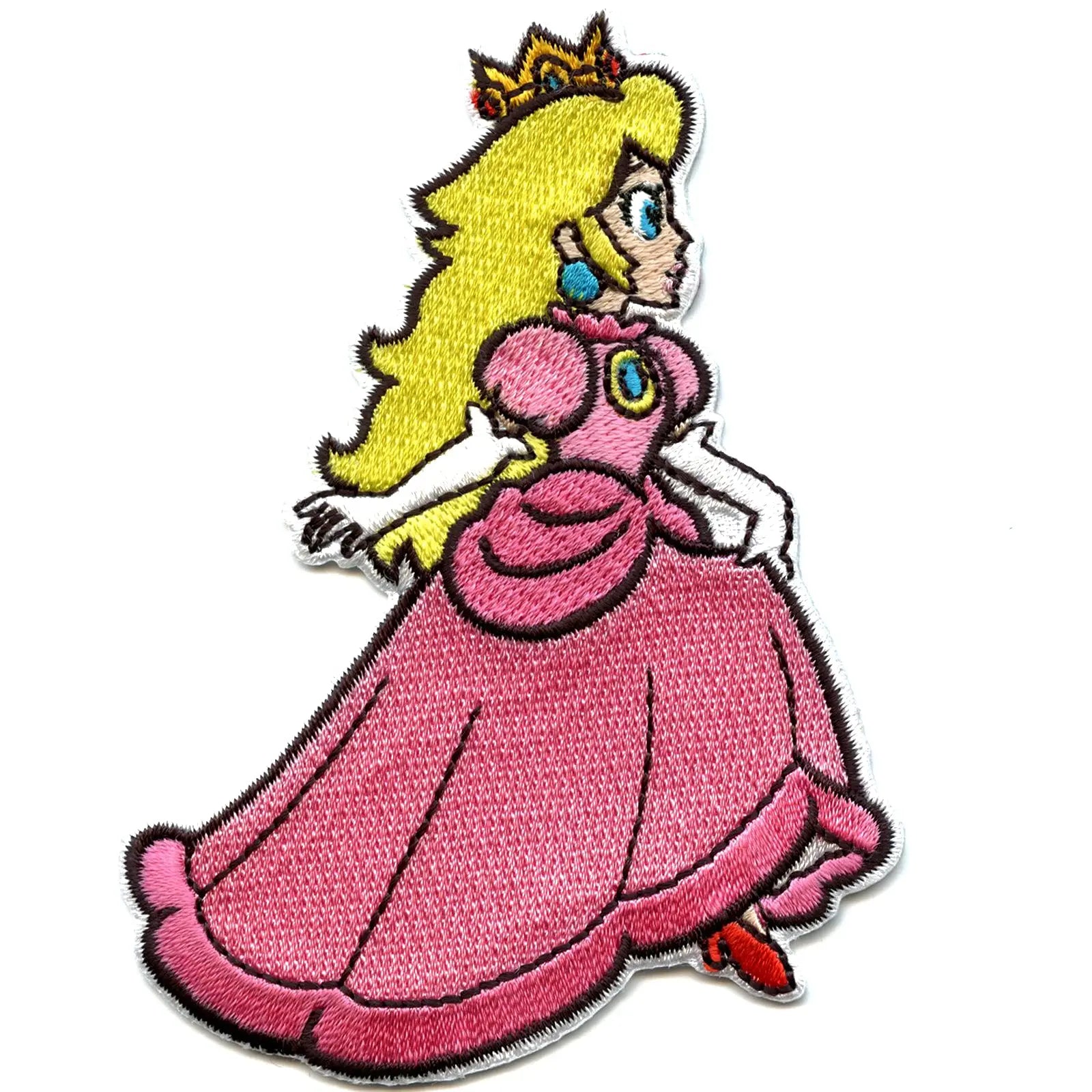 Nintendo Super Mario Game Princess Peach Iron On Patch