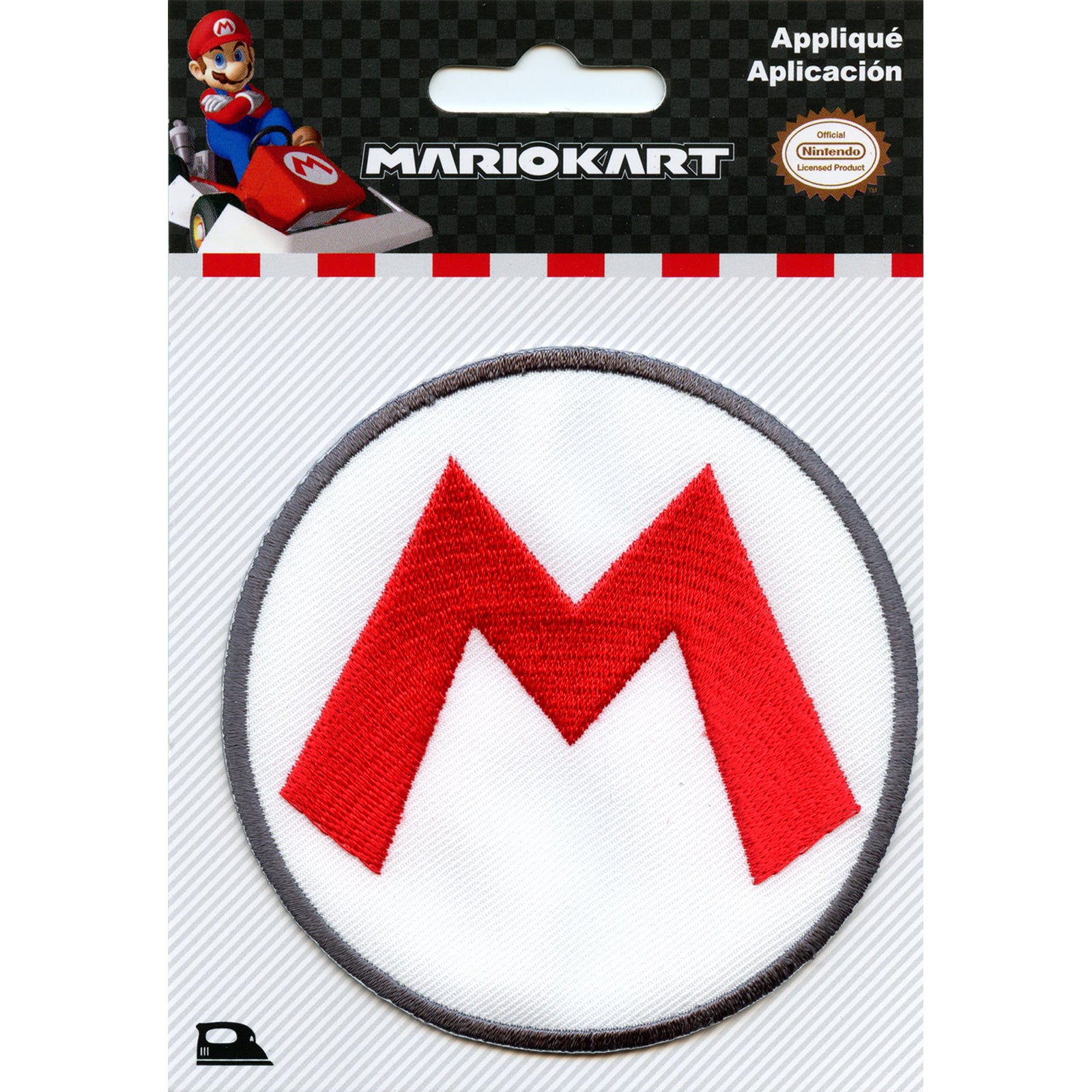 Nintendo Super Mario Game "M" Iron On Patch