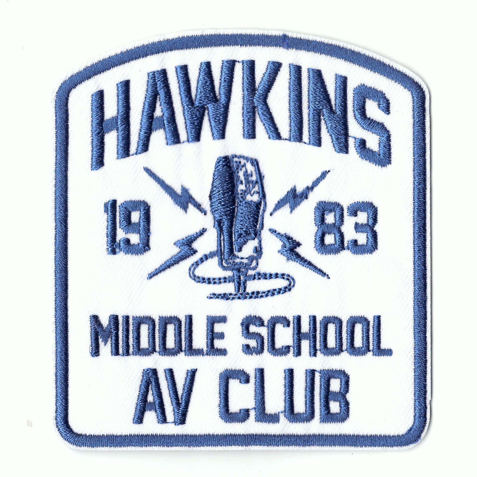 Stranger Things Hawkins Middle School AV Club Logo Iron On Patch