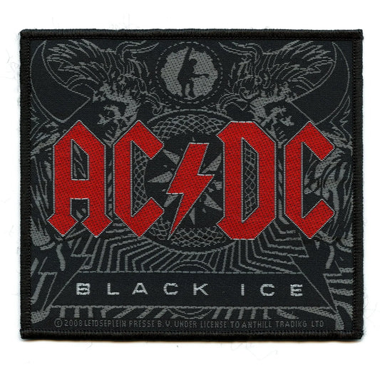 2008 ACDC Black Ice Woven Sew On Patch
