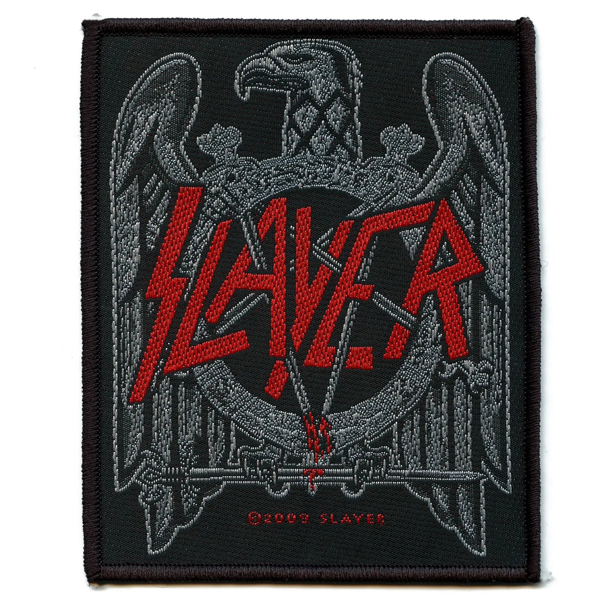 2009 Slayer Black Eagle Woven Sew On Patch