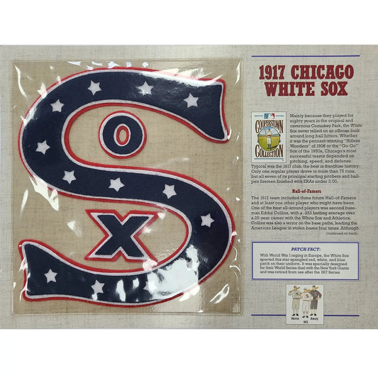 1917 Chicago White Sox Willabee & Ward Patch With Stat Card