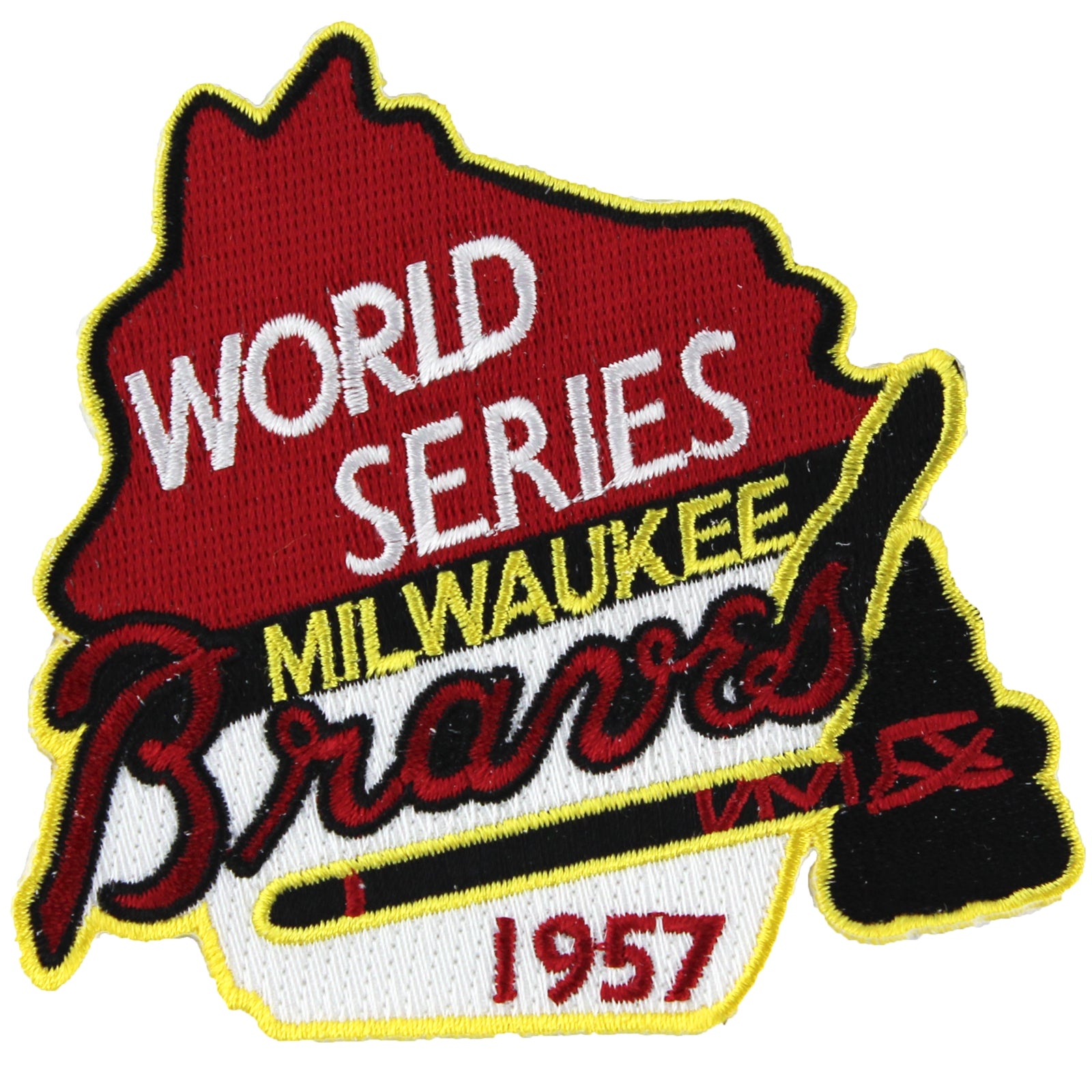 1957 Milwaukee Braves MLB World Series Championship Jersey Patch