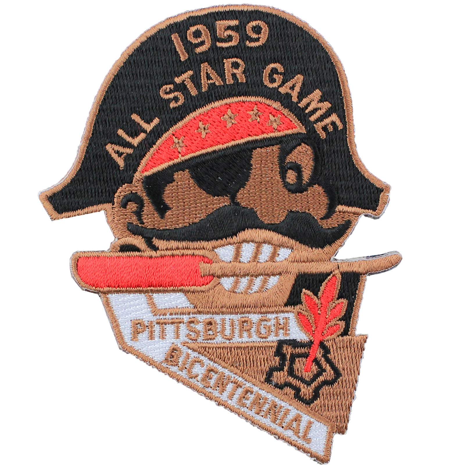 1959 MLB All Star Game Pittsburgh Pirates Forbes Field Jersey Patch