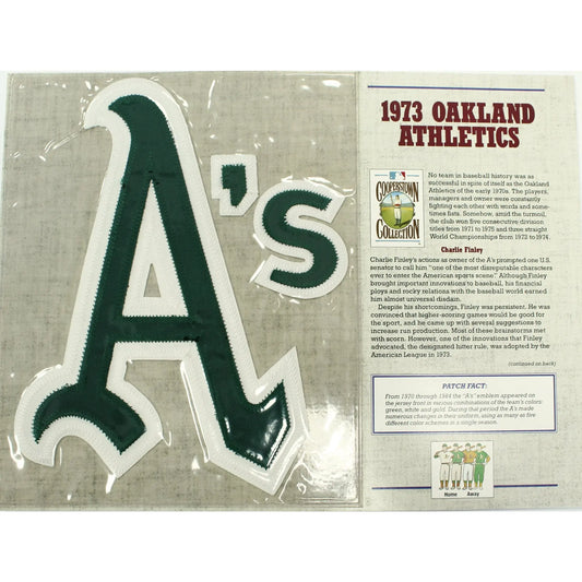 1973 Oakland Athletics Willabee & Ward Patch With Stat Card