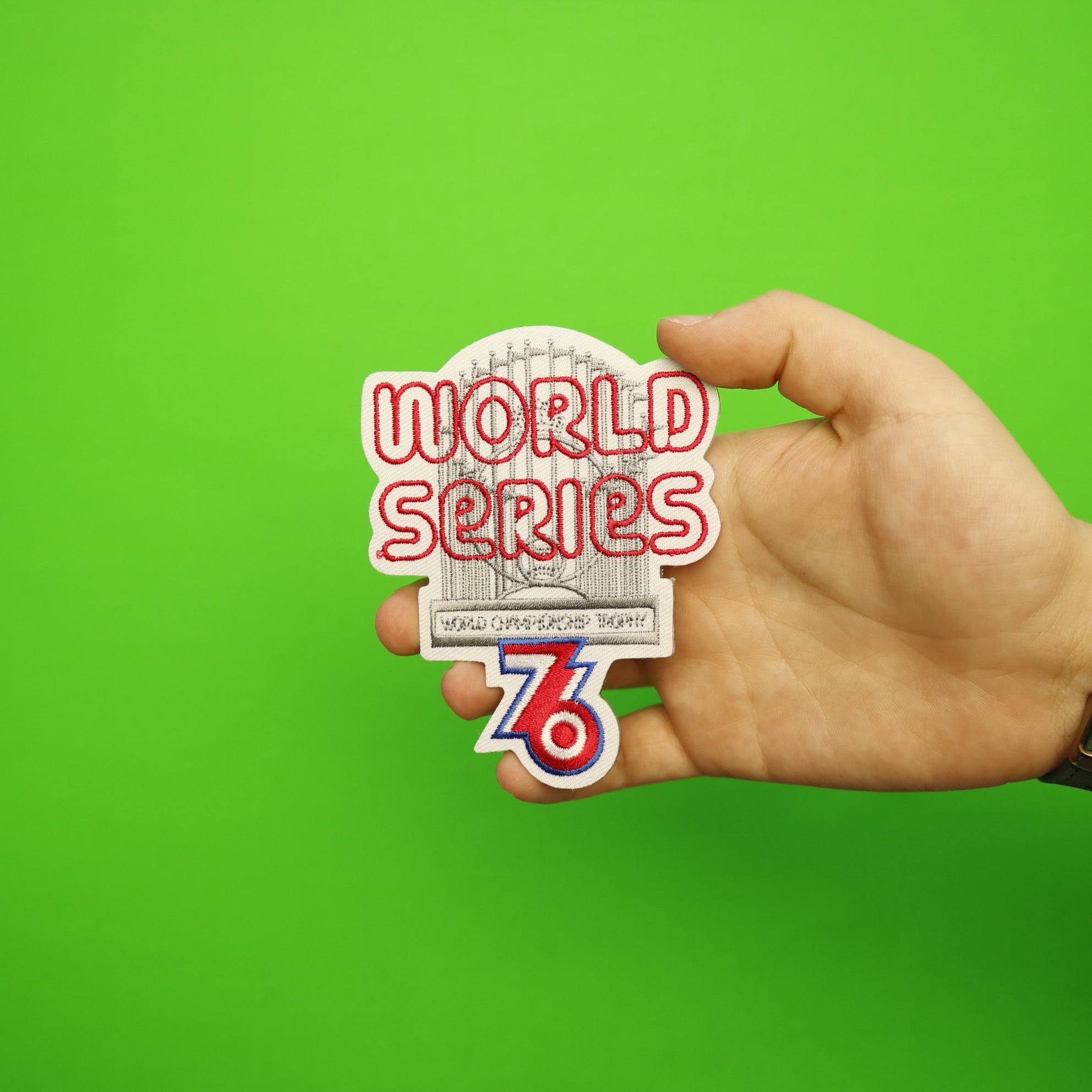 1976 MLB World Series Championship Logo Jersey Patch Cincinnati Reds vs. New York Yankees