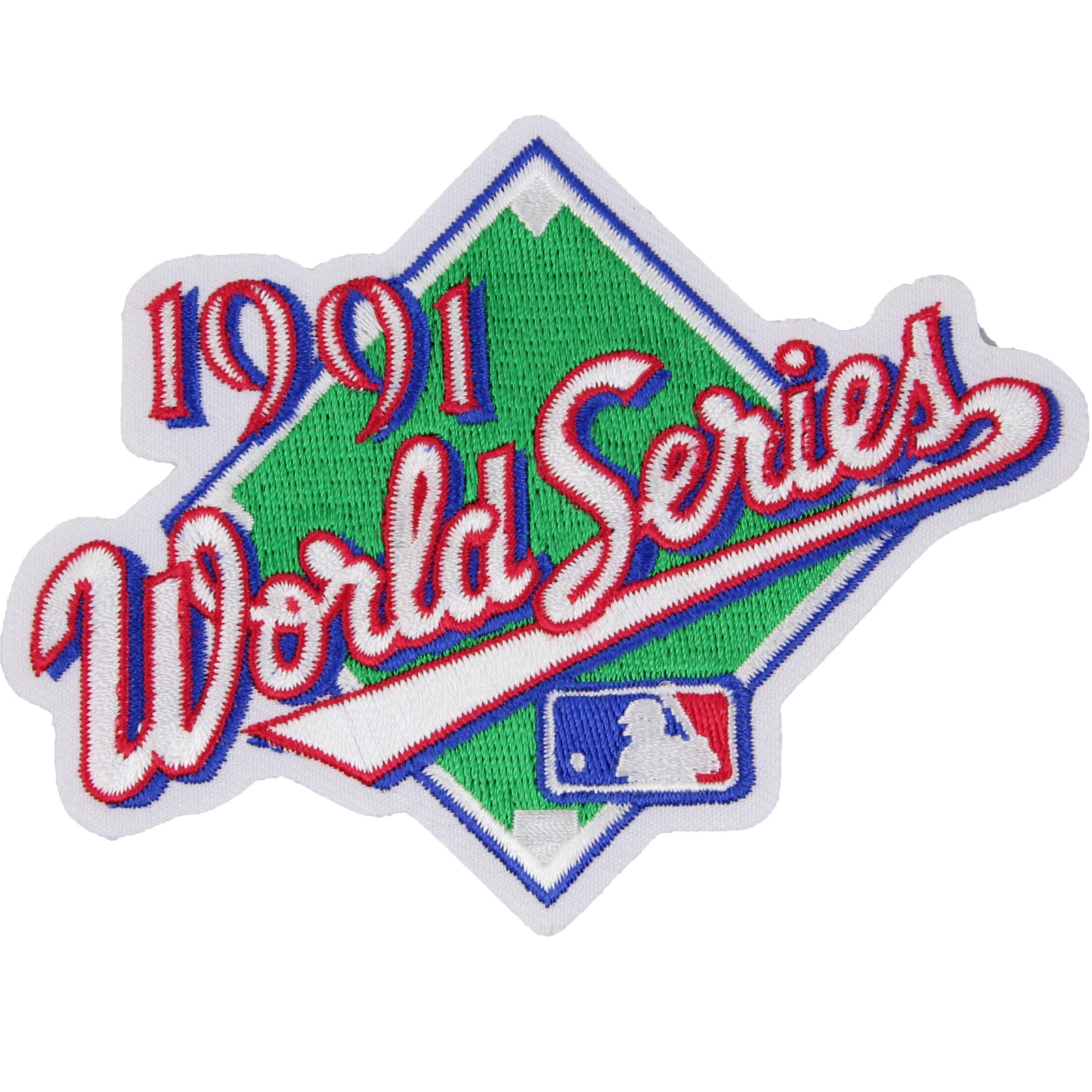 1991 MLB World Series Logo Jersey Patch Atlanta Braves vs. Minnesota Twins