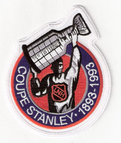 1993 NHL Stanley Cup 100th Anniversary Jersey Patch (French Version)