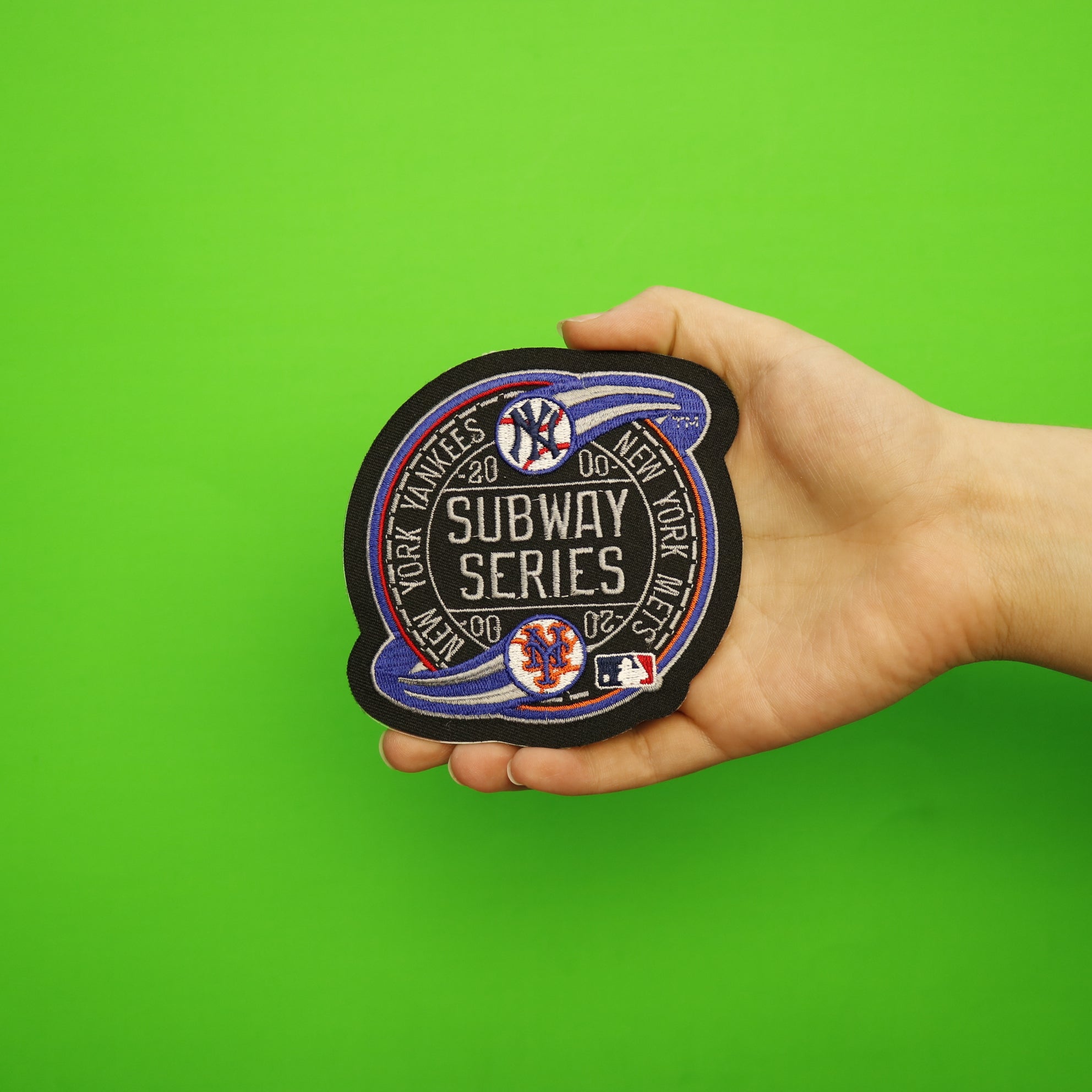 2000 Subway MLB World Series Championship Logo Jersey Patch New York Mets Yankees