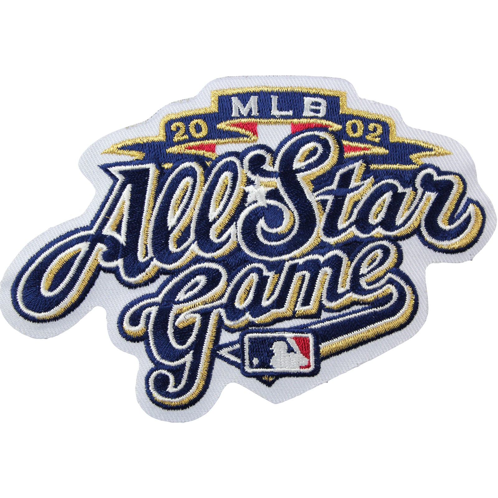 2002 MLB All-star Game Jersey Sleeve Patch In Milwaukee Brewers (White Version)