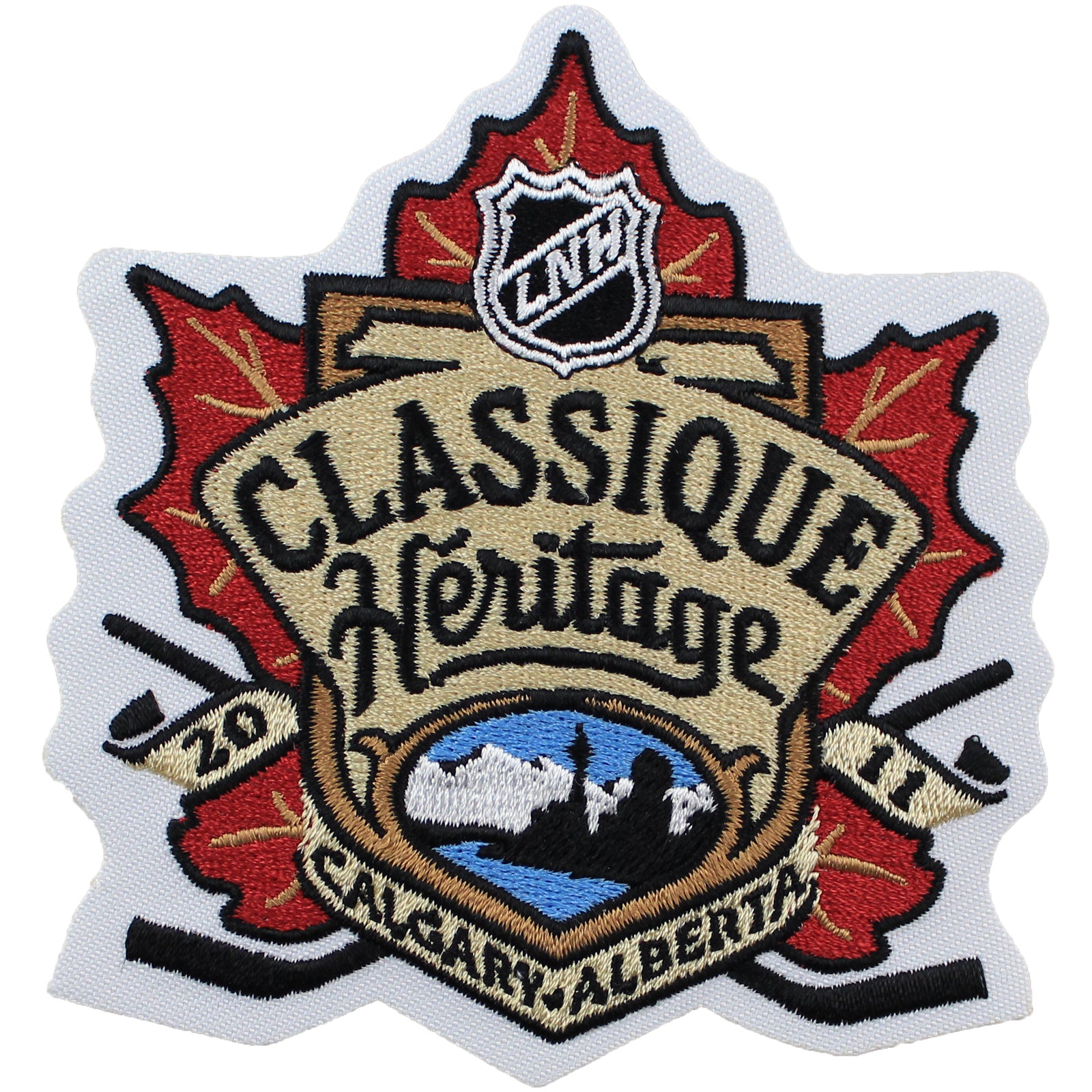 2011 NHL Heritage Classic Game Logo Patch French Version (Calgary Flames vs. Montreal Canadiens)