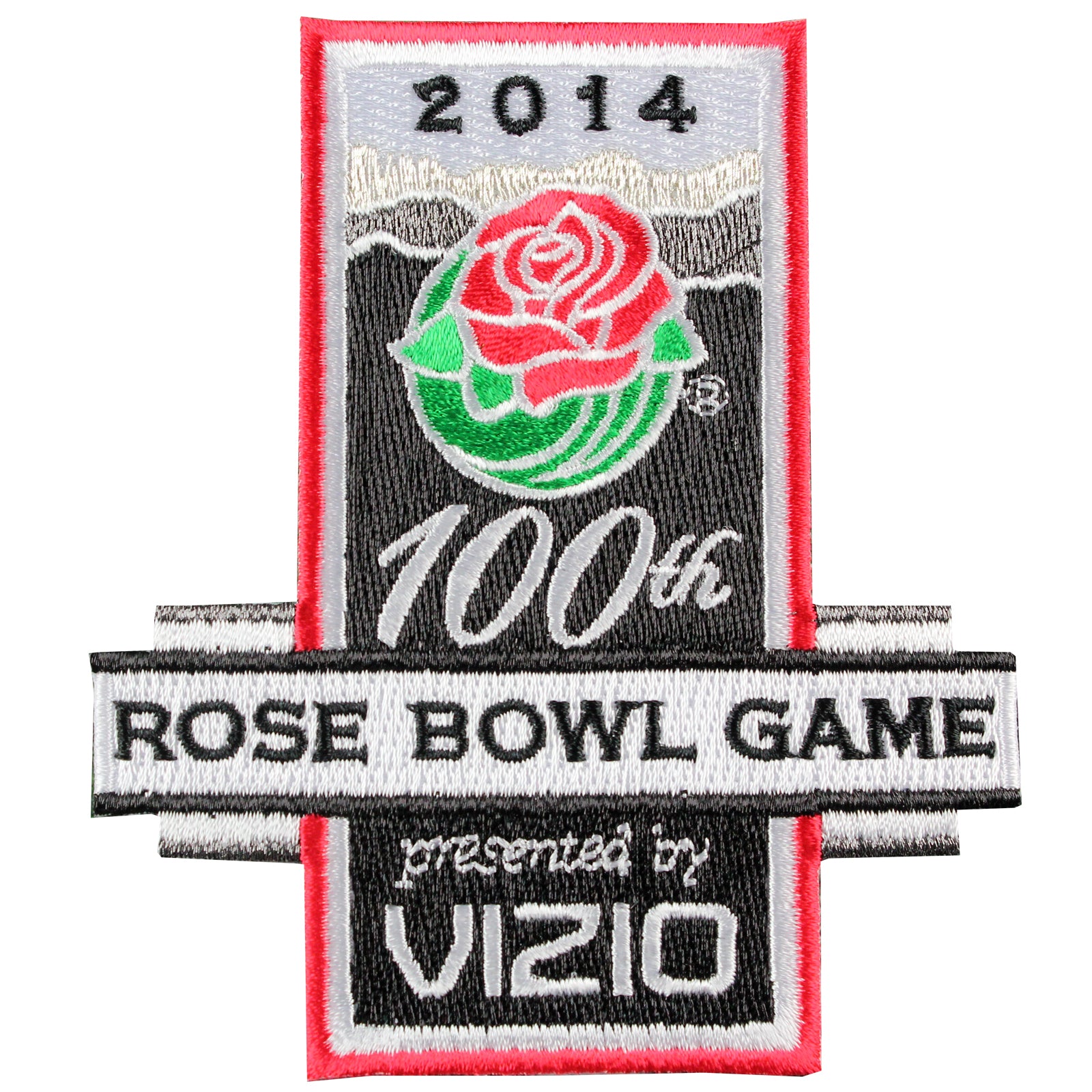 2014 Vizio Rose Bowl Game in Pasadena Jersey Patch 100th Anniversary (Stanford vs. Michigan State)