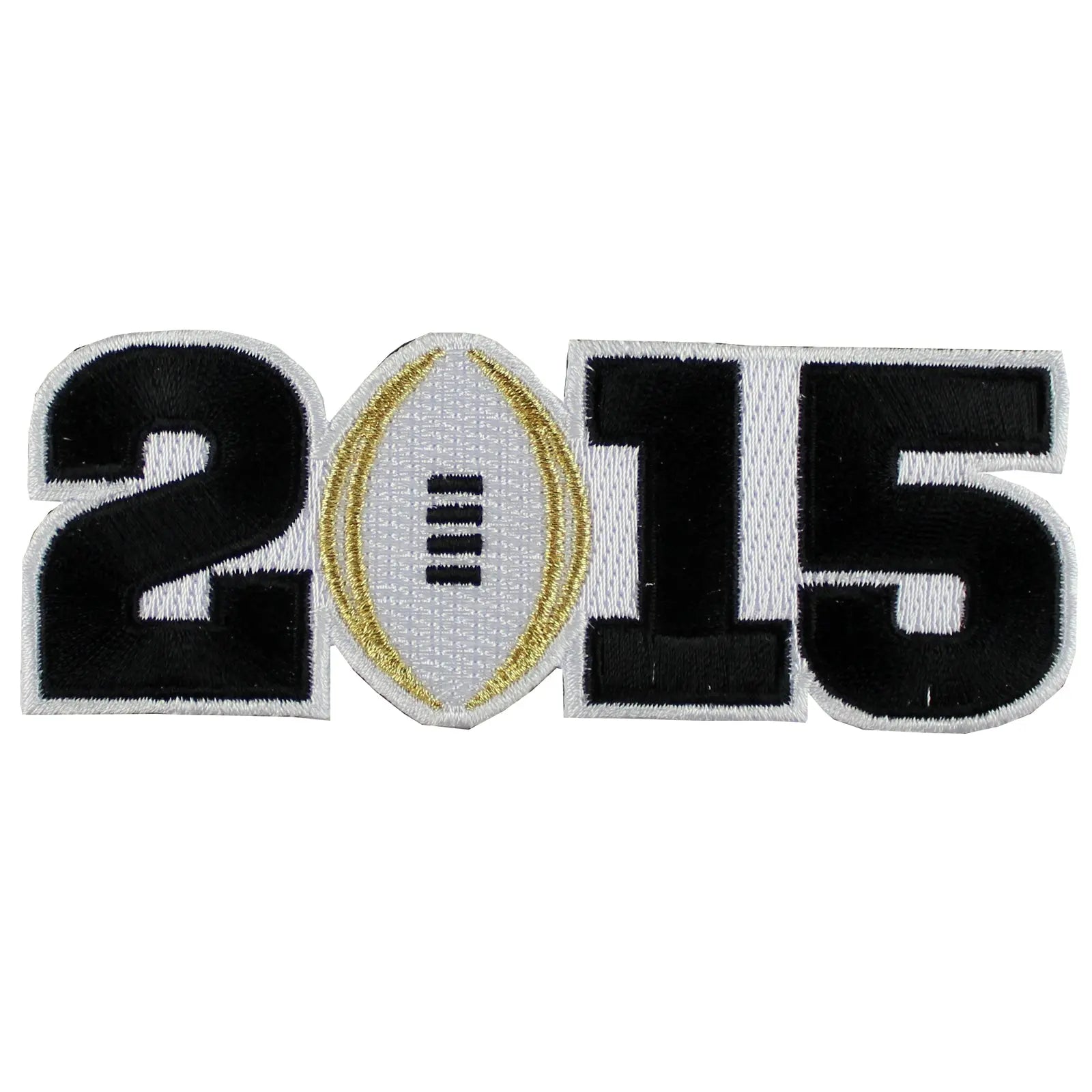 2015 College National Championship Bowl Game Jersey Patch Oregon Ducks vs. Ohio State Buckeyes (White)