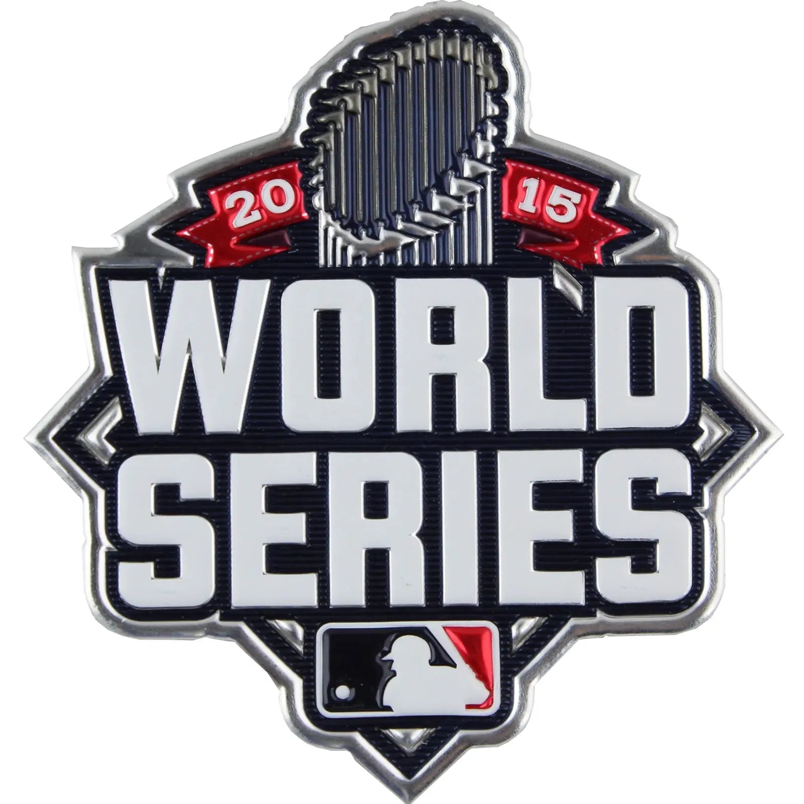 2015 MLB Official World Series Jersey TPU Patch Game Worn Version New York Mets Kansas City Royals