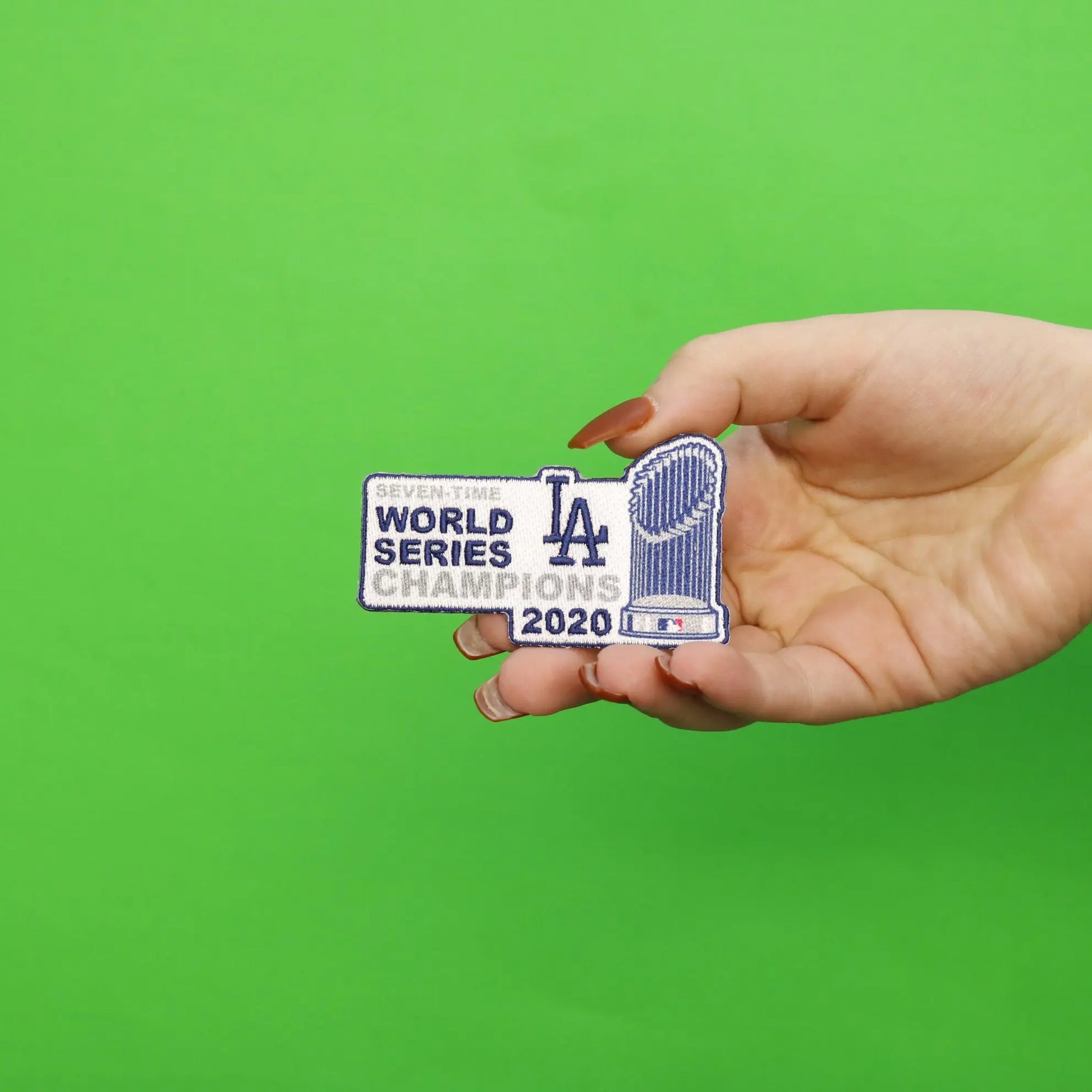 2020 MLB Seven-Time World Series Champions Los Angeles Dodgers Trophy Patch