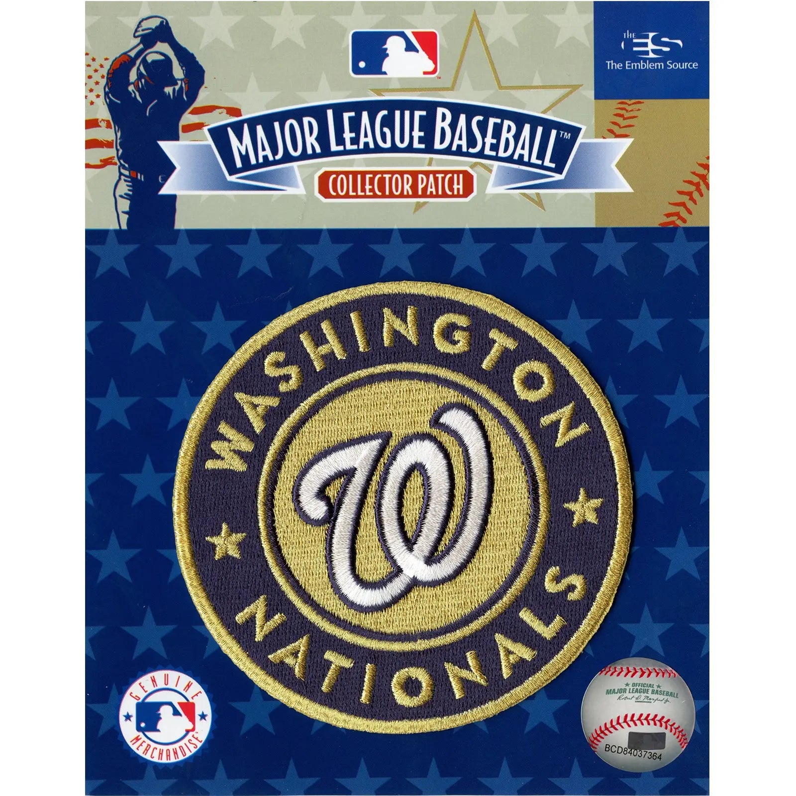 2020 Washington Nationals Gold Sleeve Patch