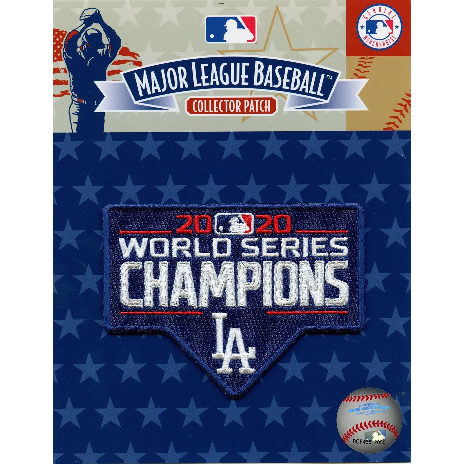 2020 MLB World Series Champions Jersey Patch Los Angeles Dodgers