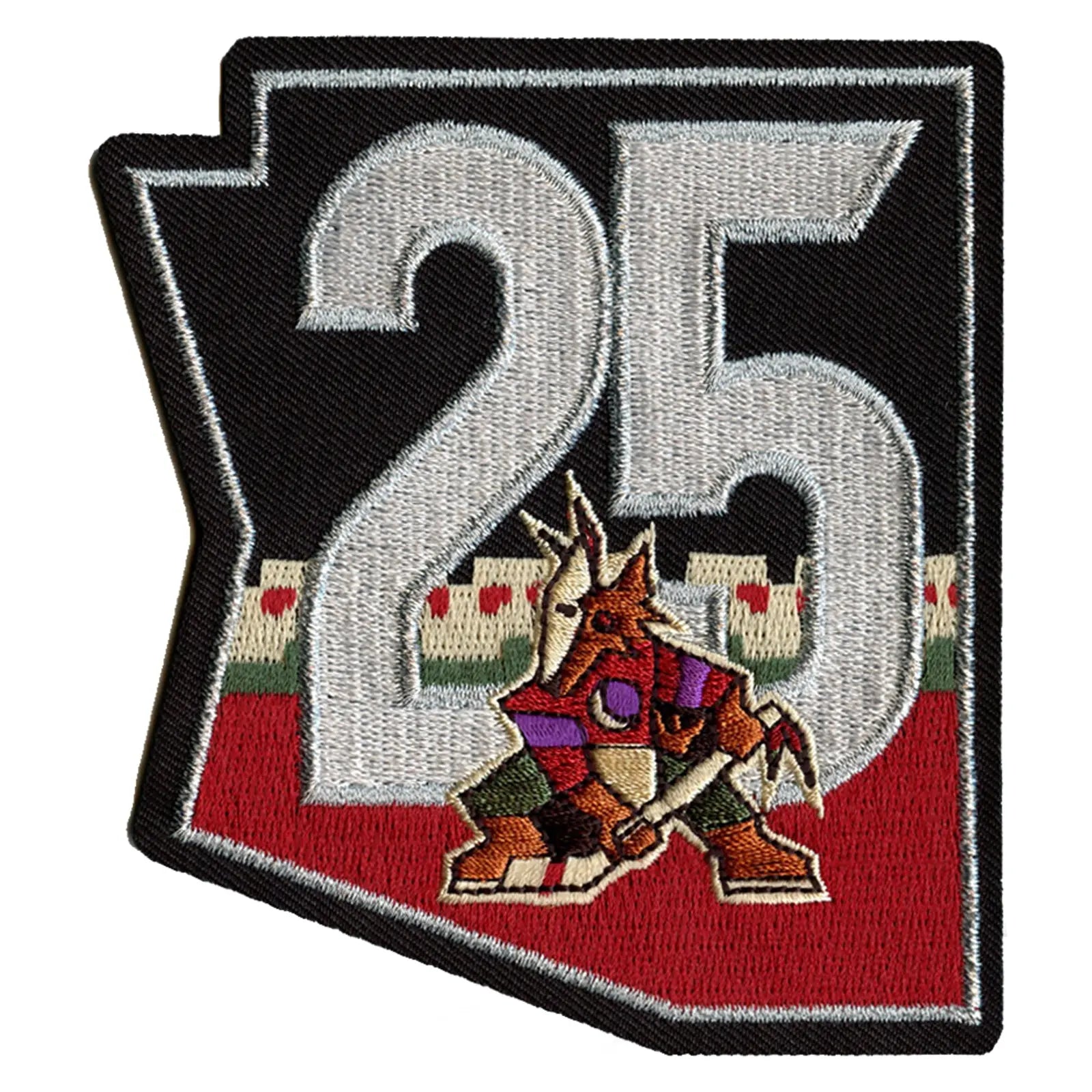 2021 Official Arizona Coyotes 25th Anniversary Jersey Patch Alternate