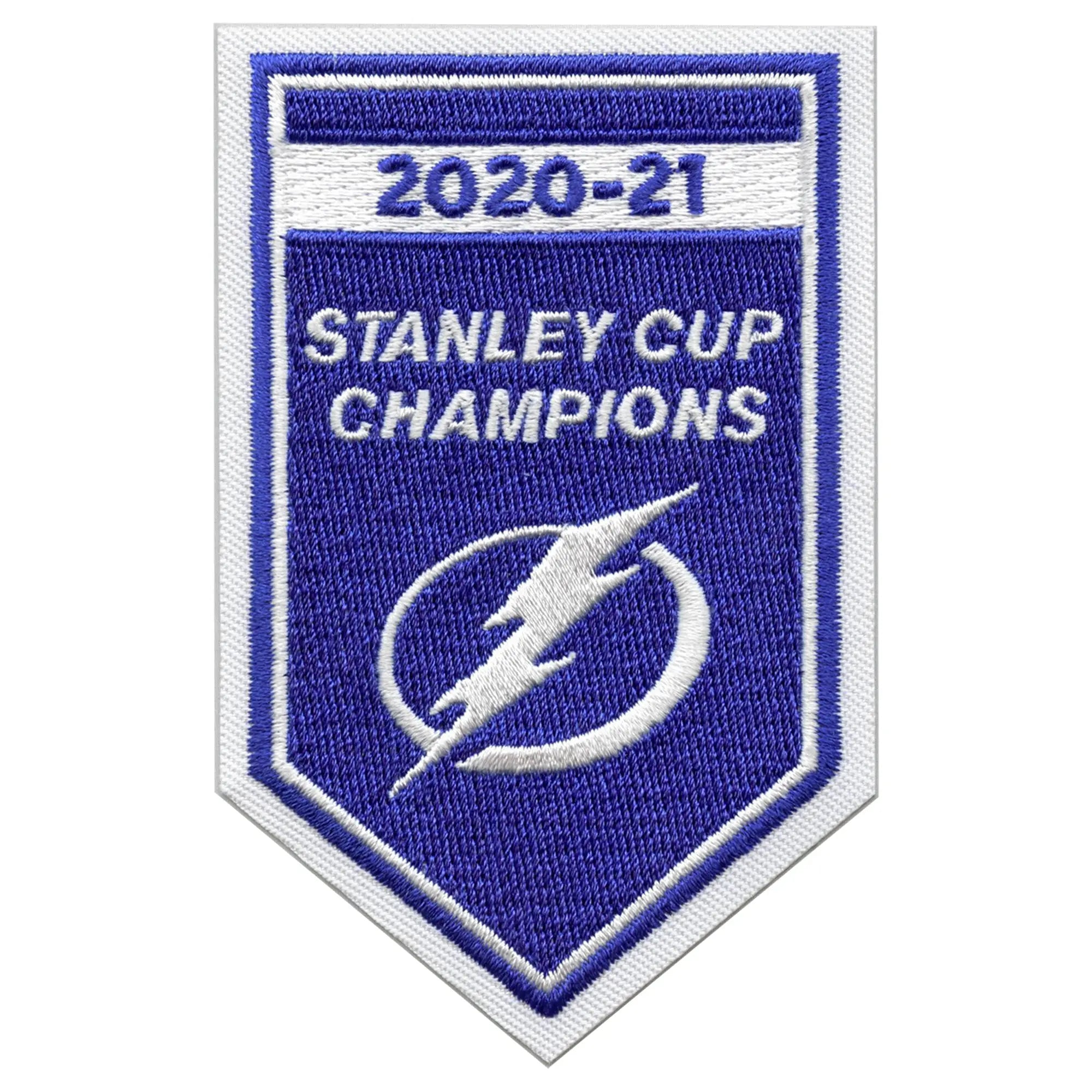 2021 NHL Stanley Cup Final Champions Tampa Bay Lightning Banner Jersey Patch