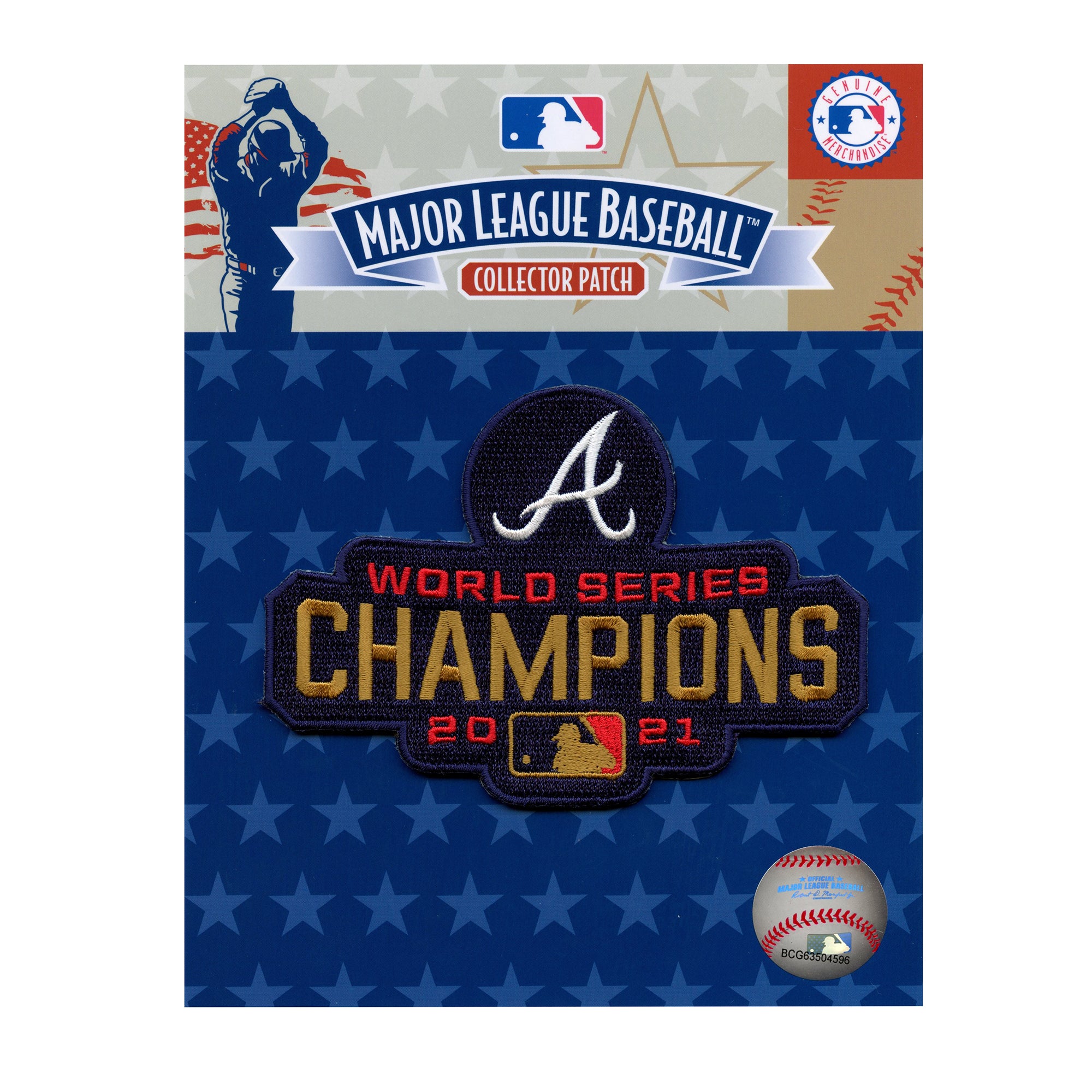 Atlanta Braves 2021 World Series Champions Gold Ceremony Jersey Patch