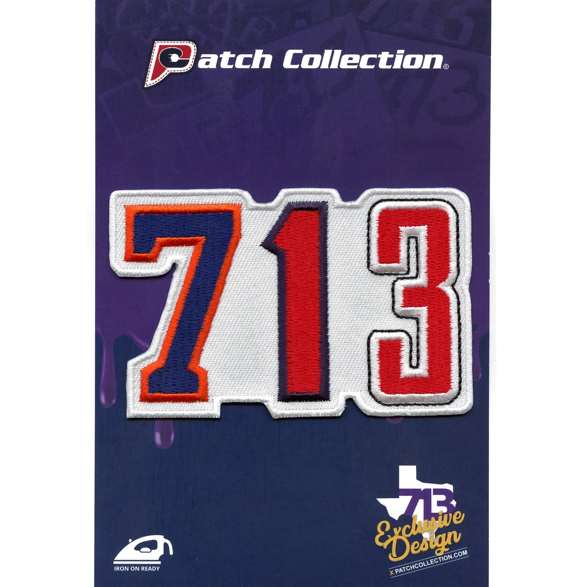 713 Houston Patch Sports Parody Embroidered Iron On