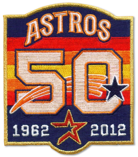 2012 Houston Astros 50th Anniversary Jersey Sleeve Patch