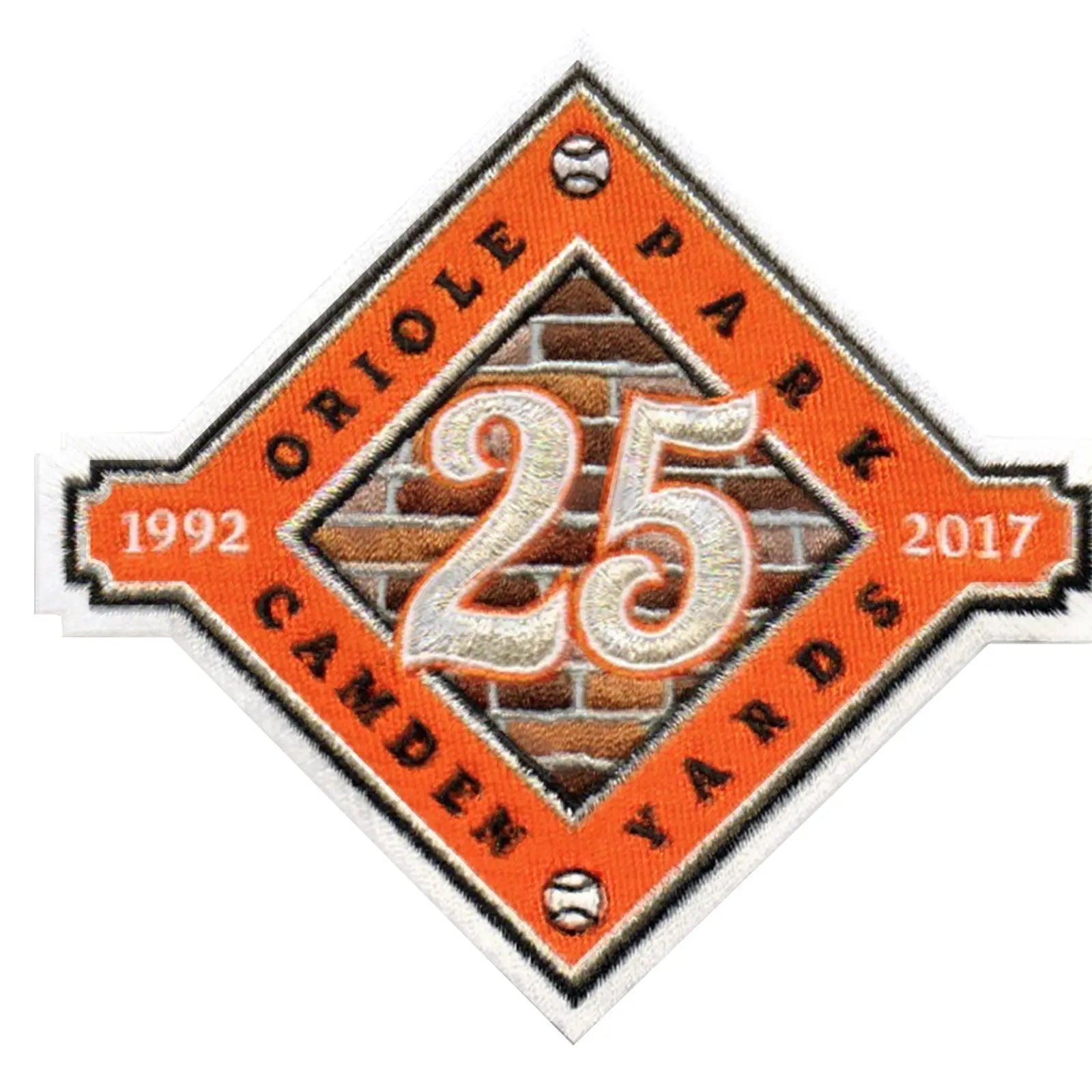 2017 Baltimore Orioles Camden Yards 25th Anniversary Patch